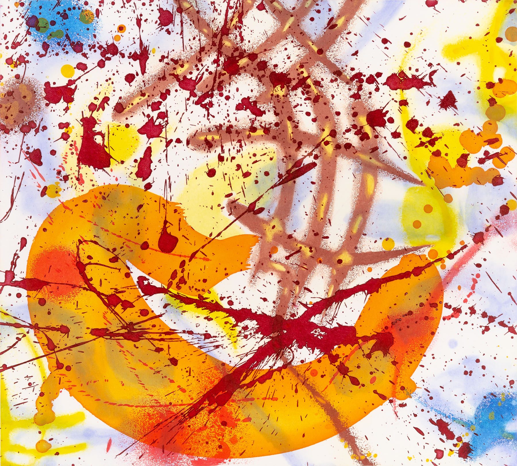 Artwork by Sam Francis, Untitled (Yellow) (Sfe-081rc), Made of Etching 