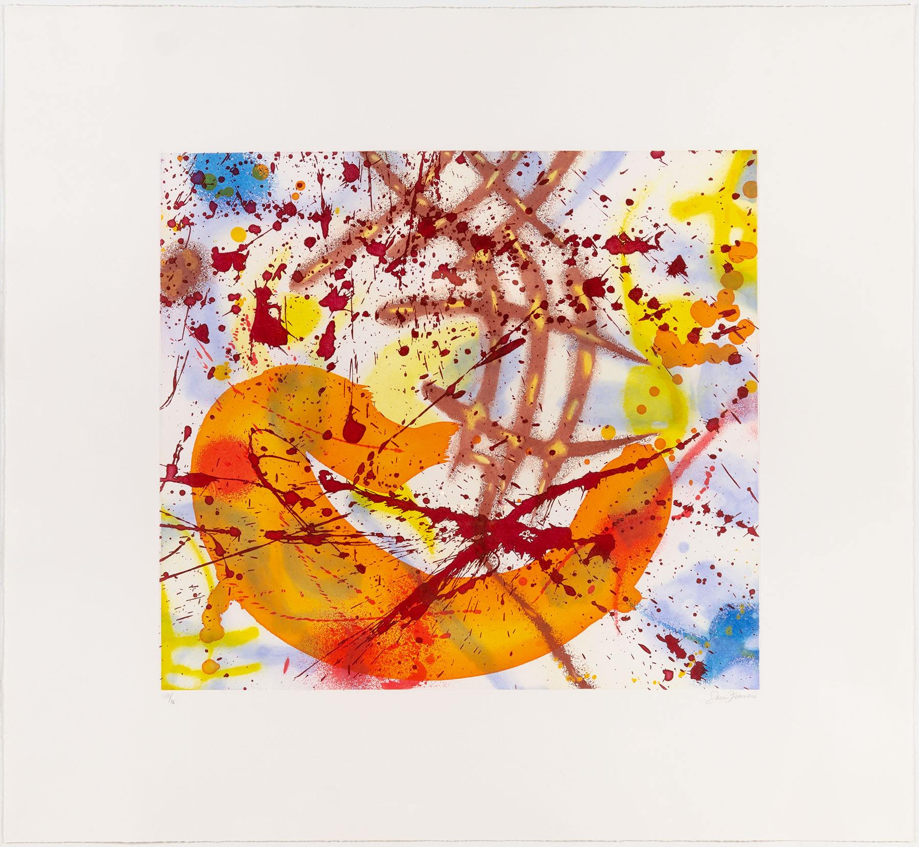 Artwork by Sam Francis, Untitled (Yellow) (Sfe-081rc), Made of Etching 