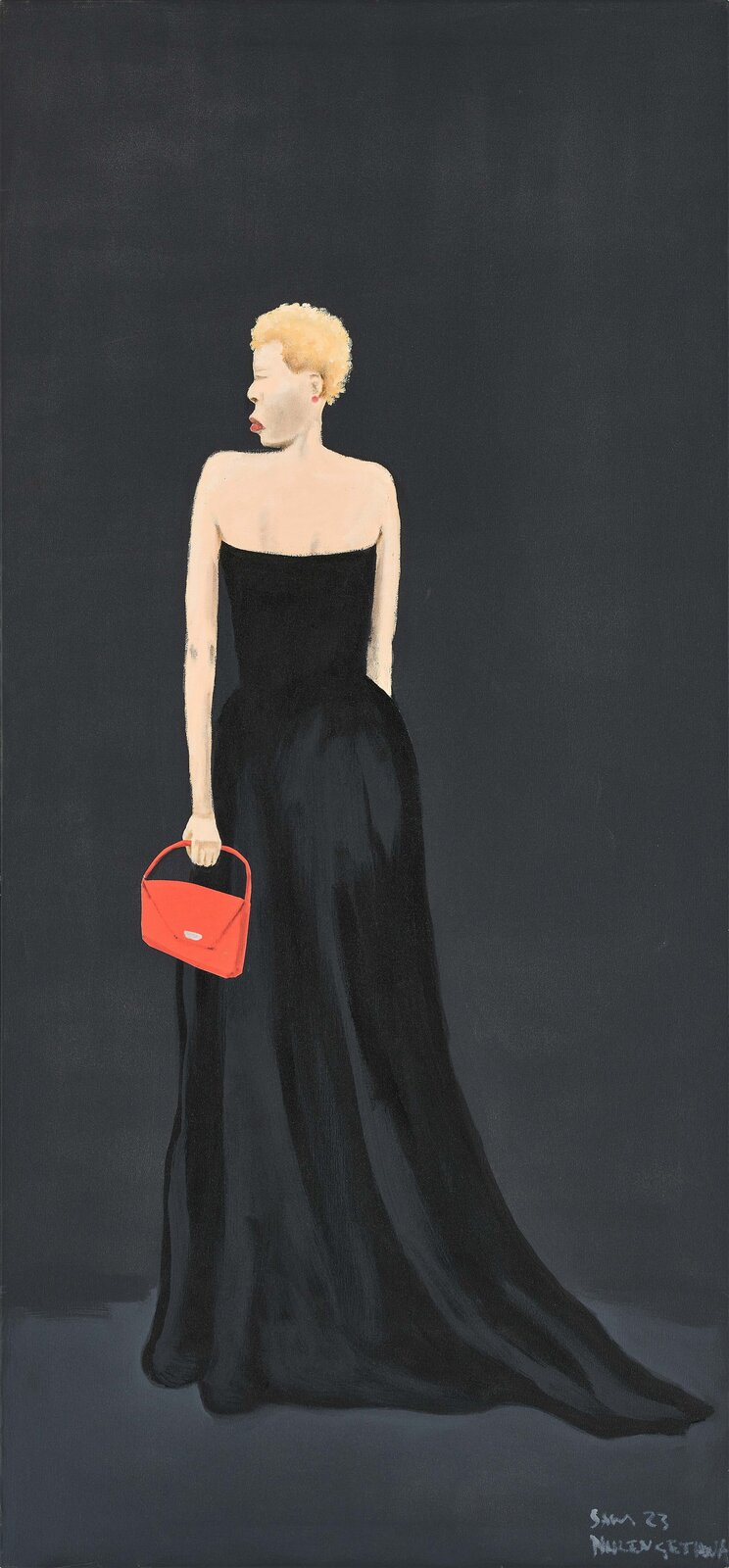 Black dress I by Sam Nhlengethwa, 2023