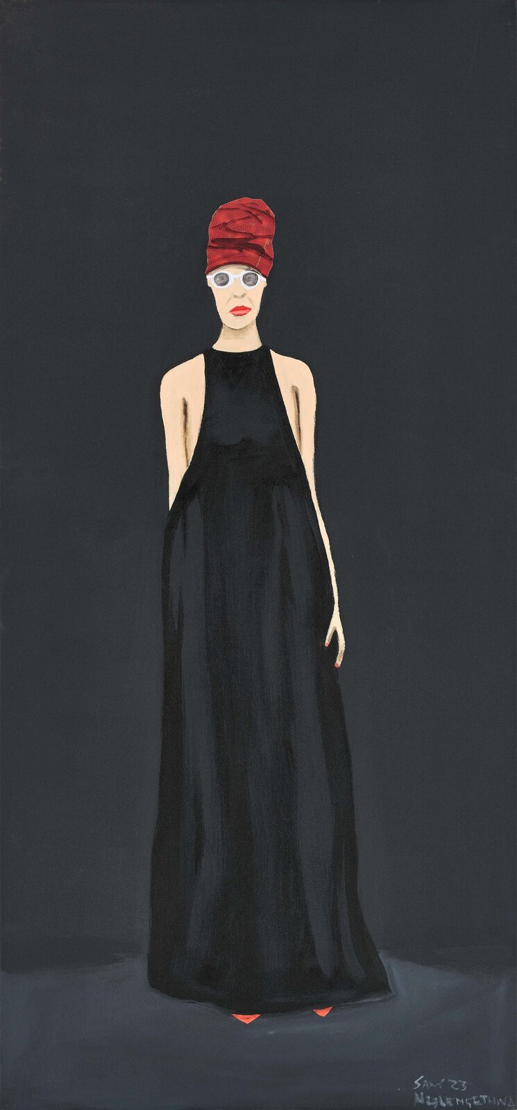 Black dress II by Sam Nhlengethwa, 2023