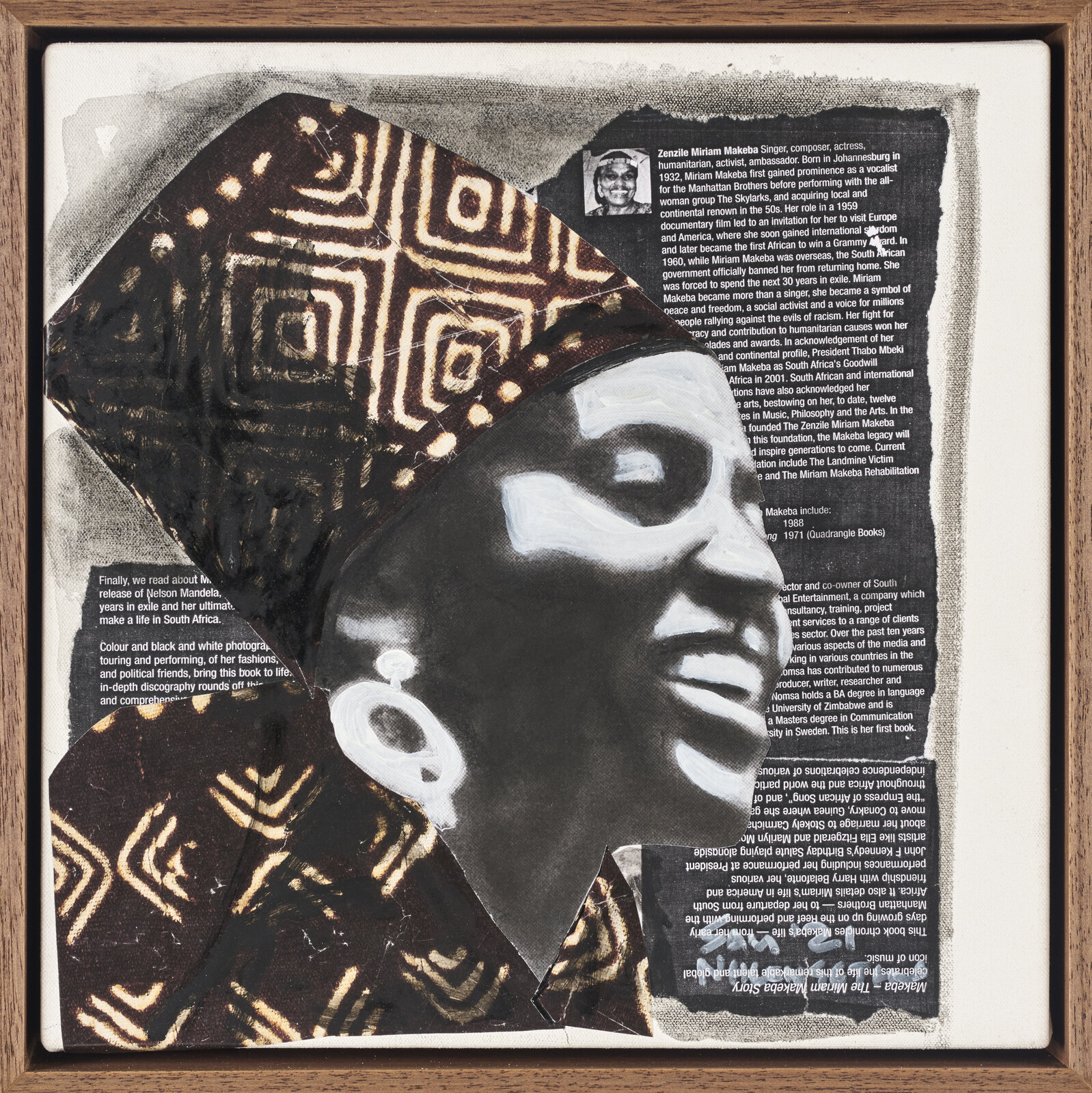Miriam Makeba by Sam Nhlengethwa, 2021