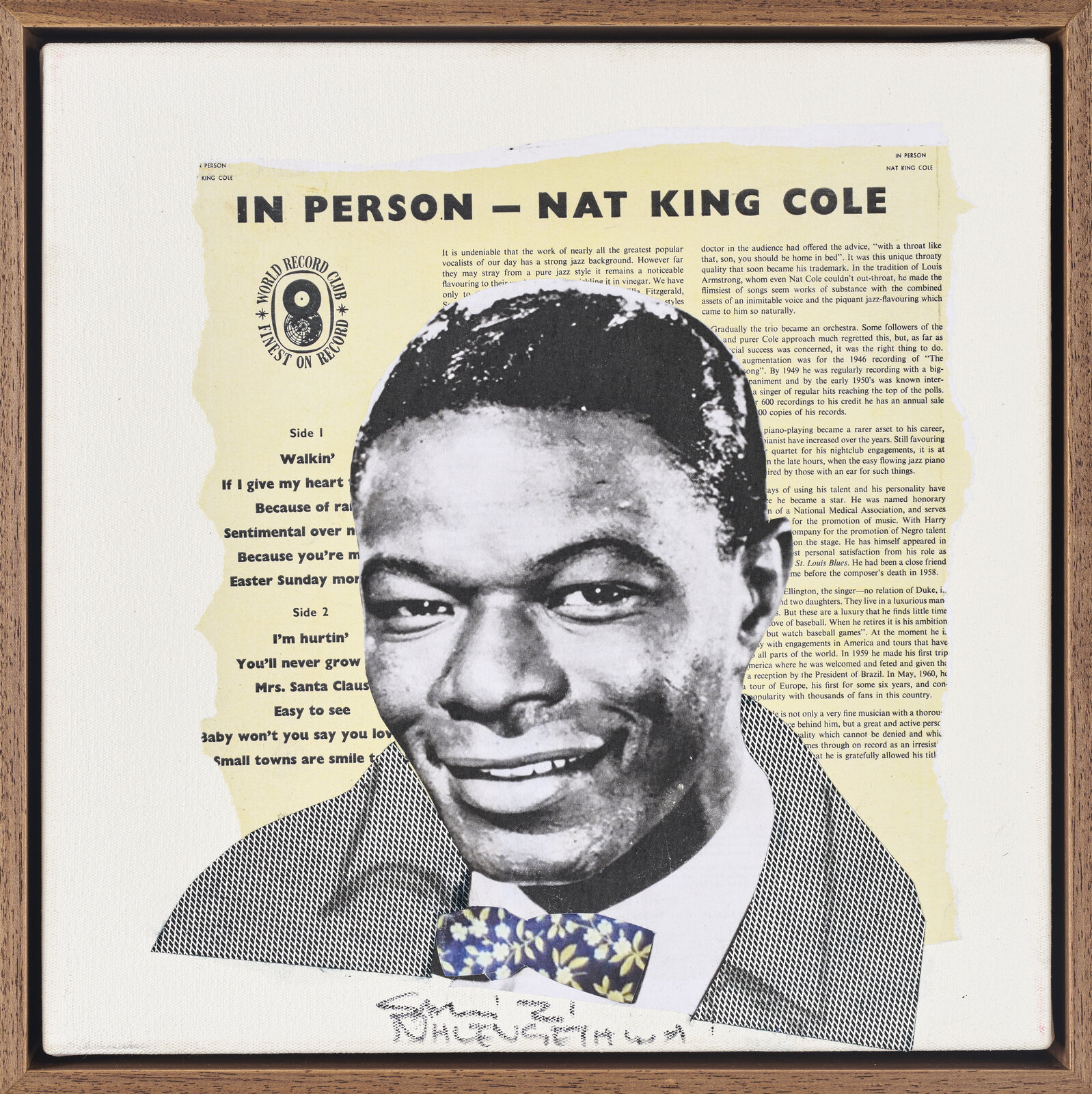 Nat King Cole by Sam Nhlengethwa, 2021