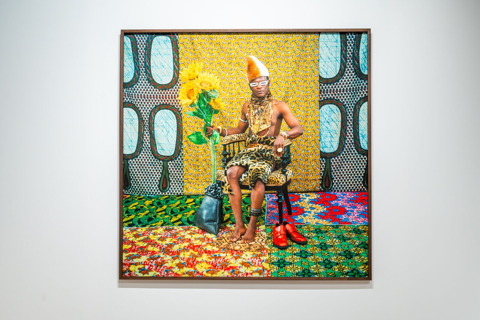 Artwork by Samuel Fosso, The Chief Who Sold Africa to the Colonists, Made of Hahnemühle paper 