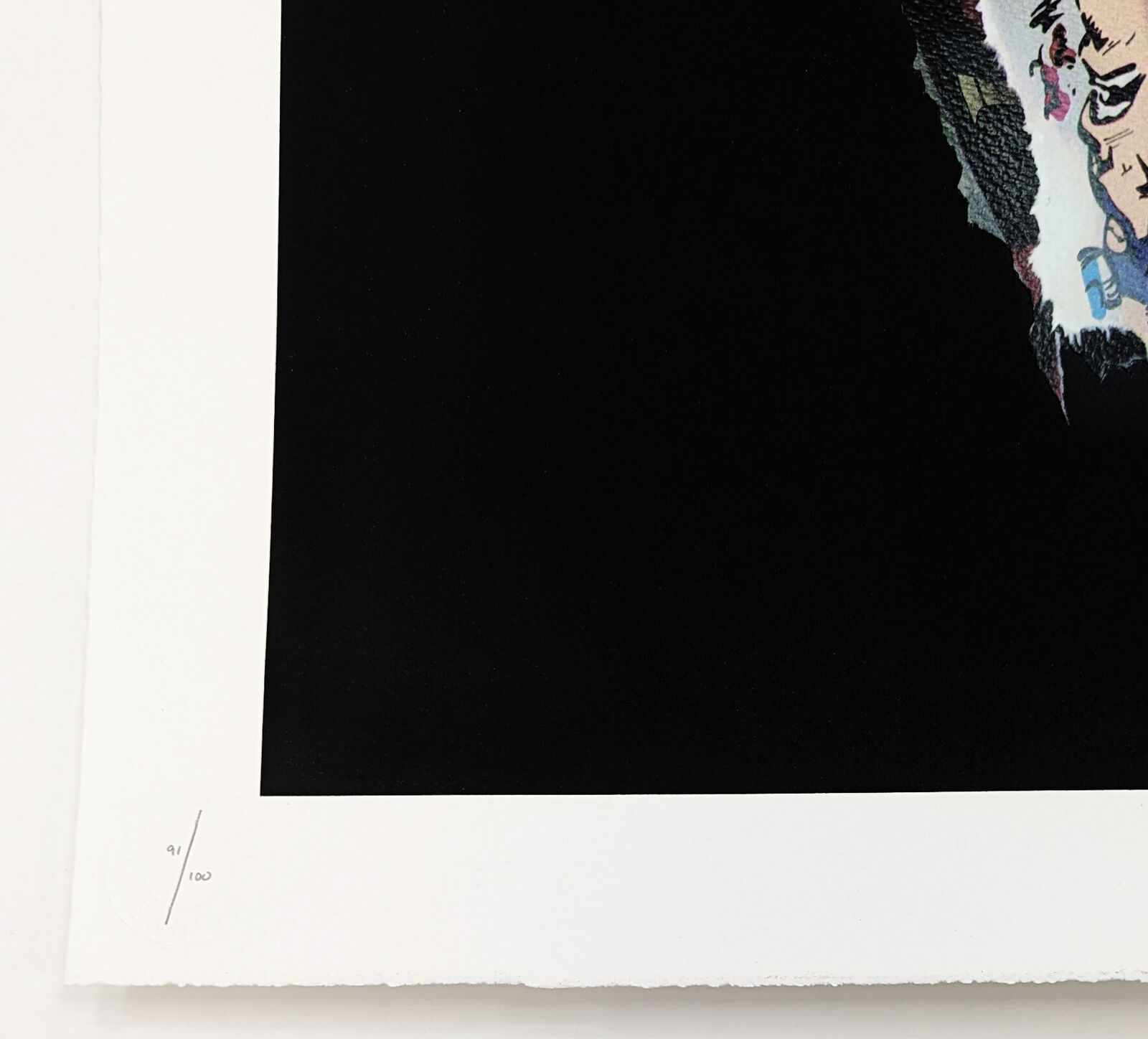 Artwork by Sandra Chevrier, LA CAGE ENTRE L'OMBRE ET LA LUMIERE (BLACK), Made of Screen Print 