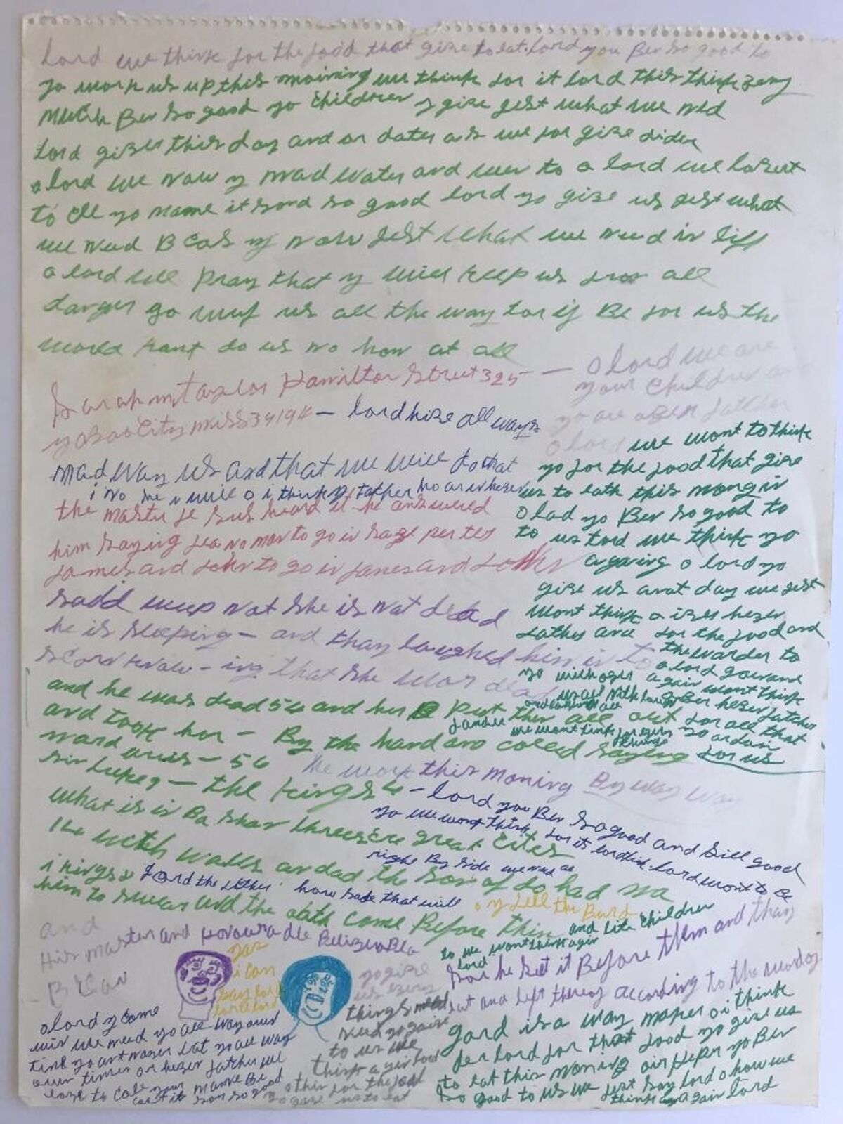 A piece of paper with handwriting on it. 