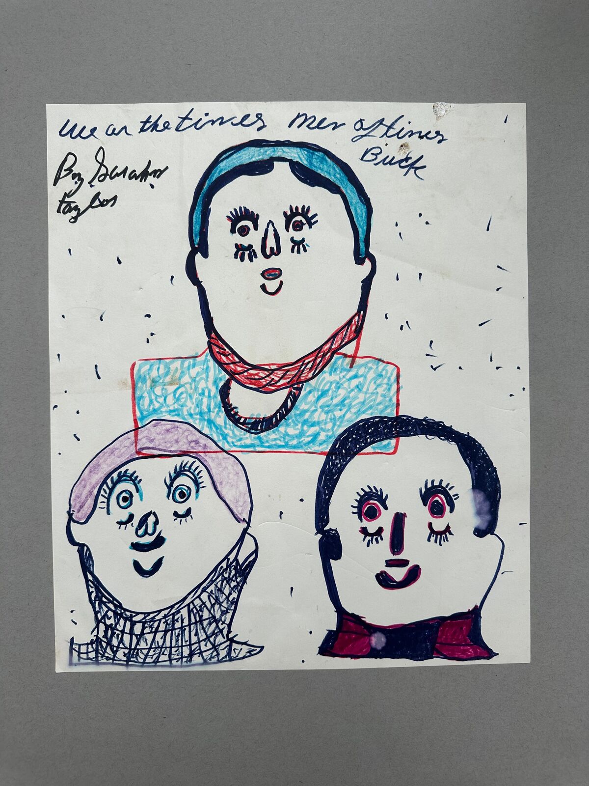 Untitled (We ar the Times) by Sarah Mary Taylor, circa 1990s