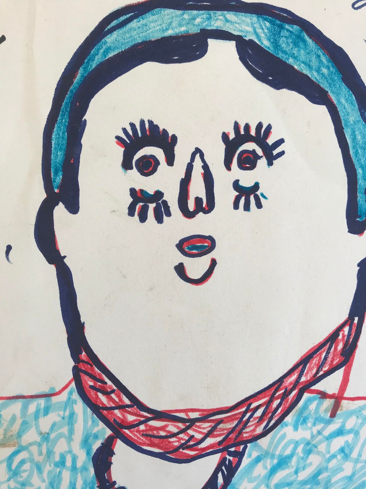 Artwork by Sarah Mary Taylor, Untitled (We ar the Times), Made of Felt tip marker on paper 