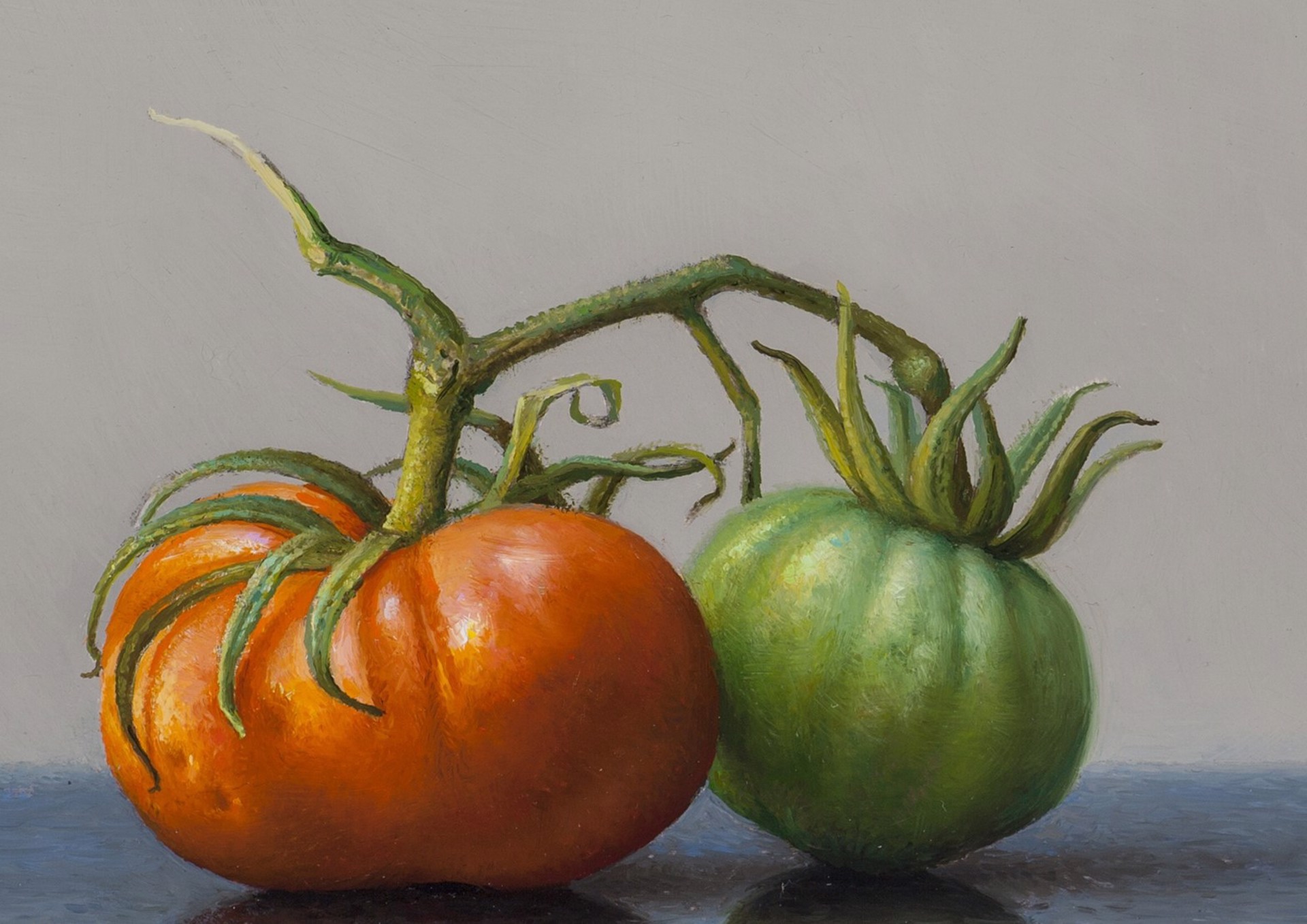 Orange and Green