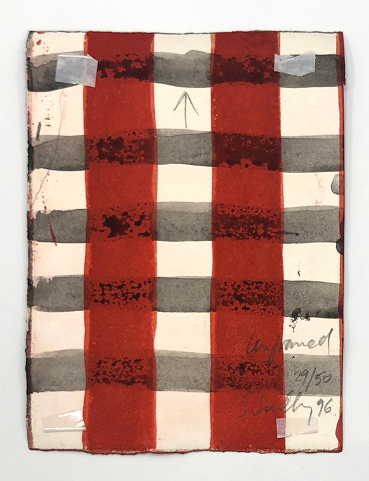 Artwork by Sean Scully, Unframed (Unique Watercolor), Made of Watercolor On Paper 