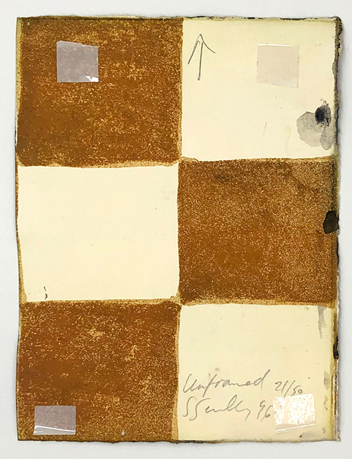 Artwork by Sean Scully, Unframed (Unique Watercolor), Made of Watercolor On Paper 