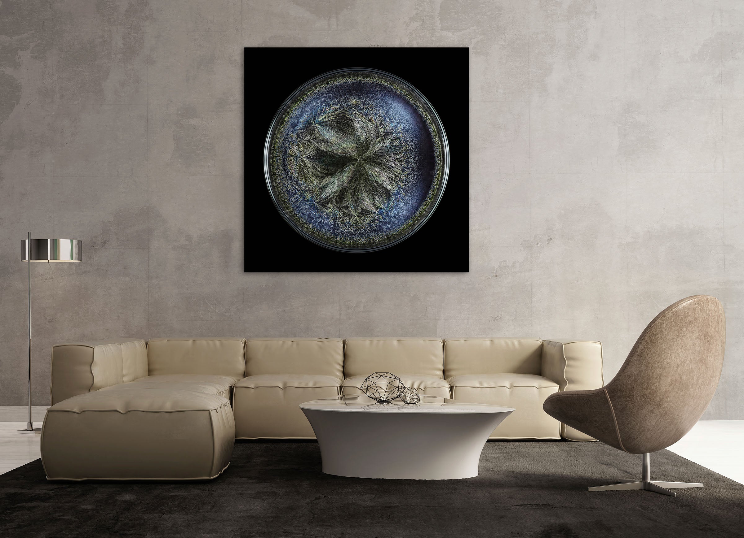 Artwork by Seb Janiak, Morphogenetic Field - Beluga caviar, Made of Chromogenic print 