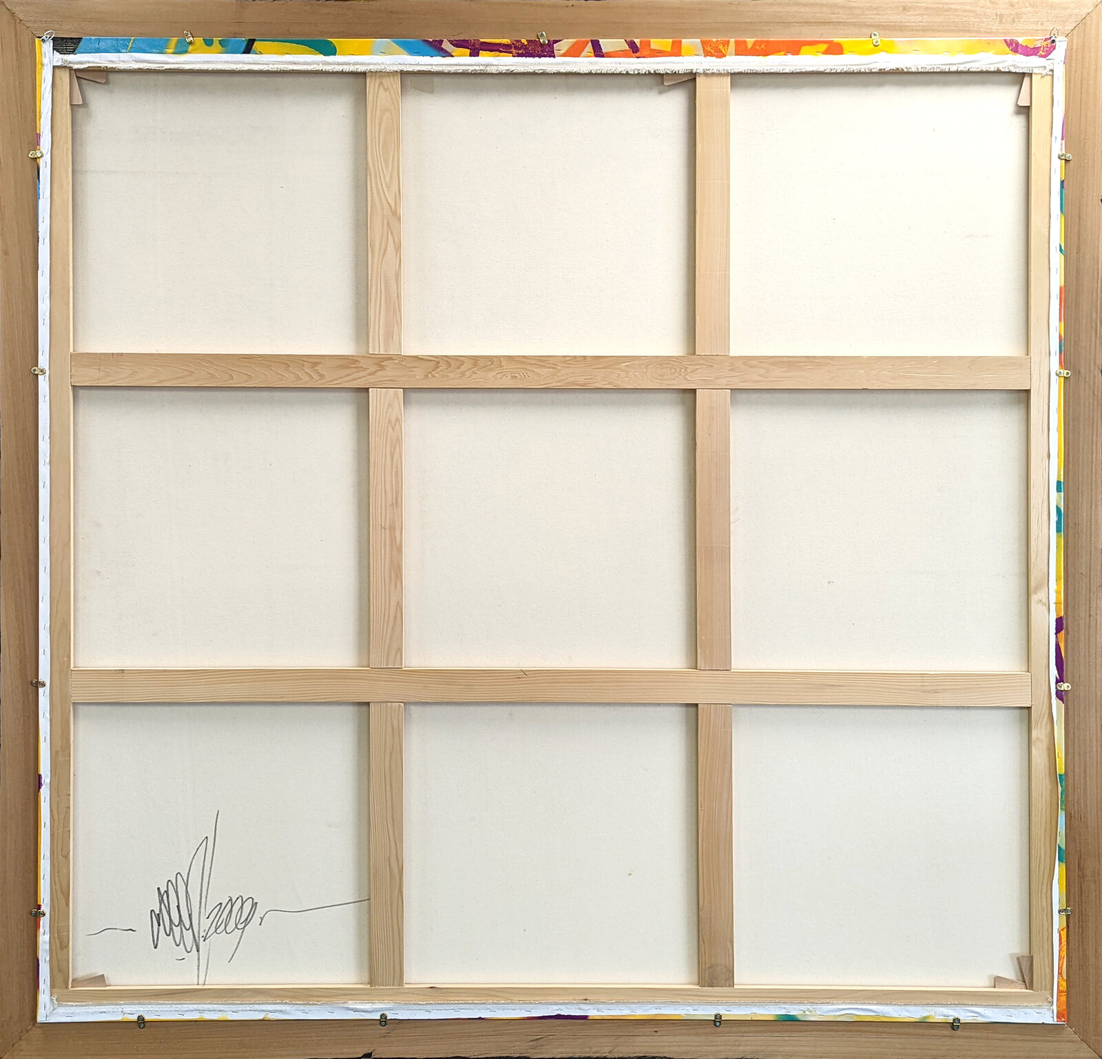 Artwork by Richard Mirando, Post No Bills, Made of Stencil And Spray Paint On Canvas 