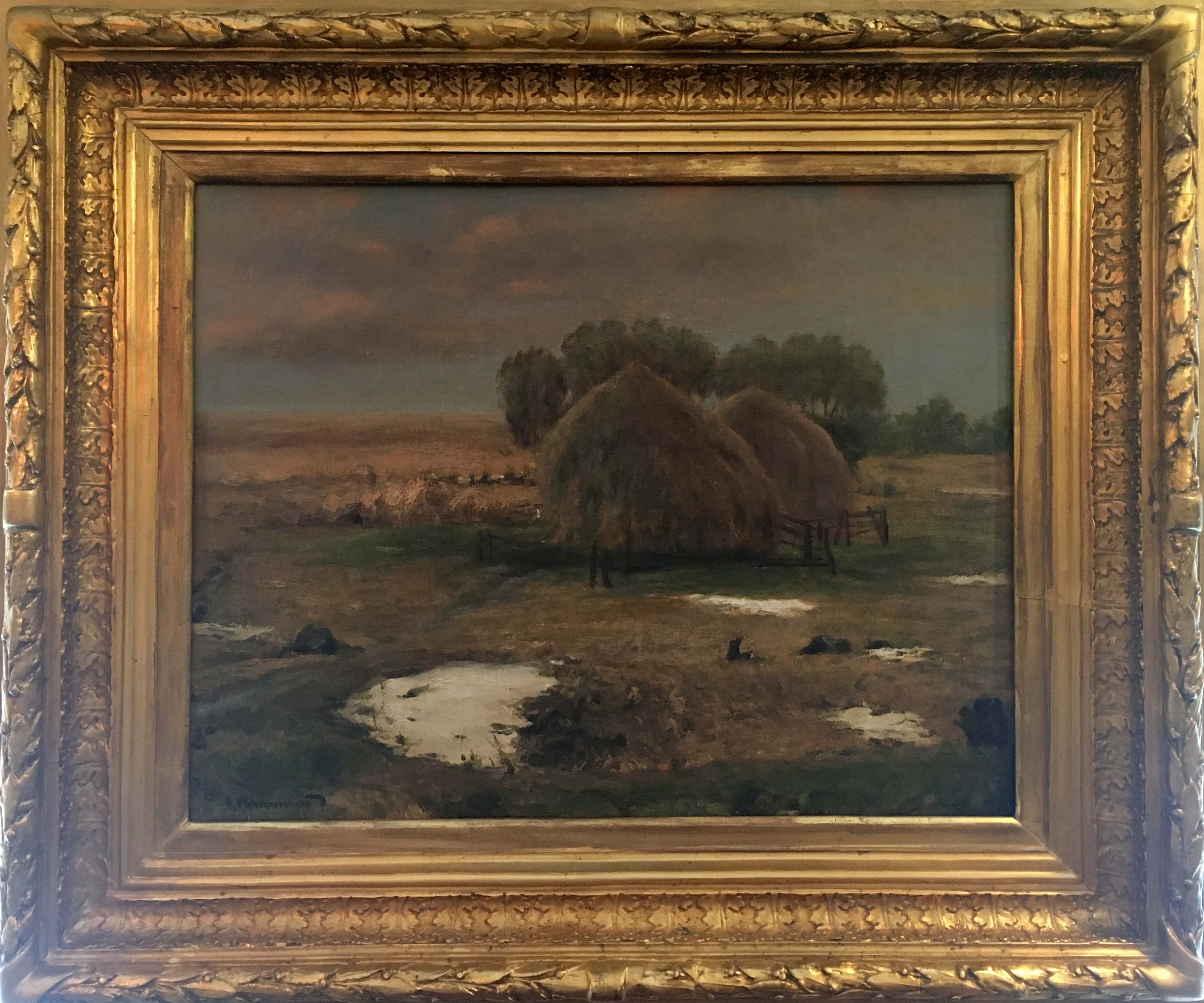 Haystacks by Sergey Ivanovich Svetoslavsky, null
