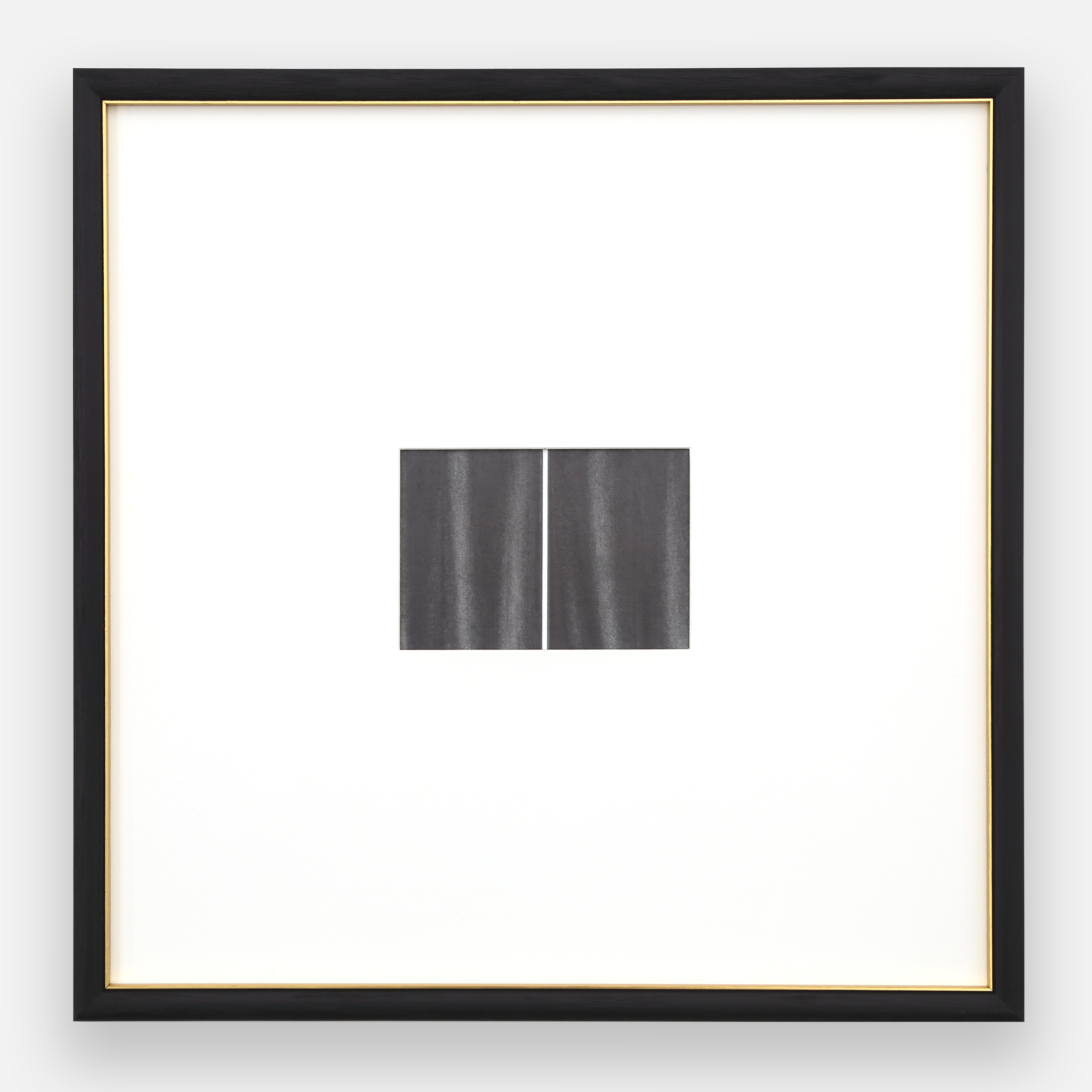 A black and white picture frame with a black border.