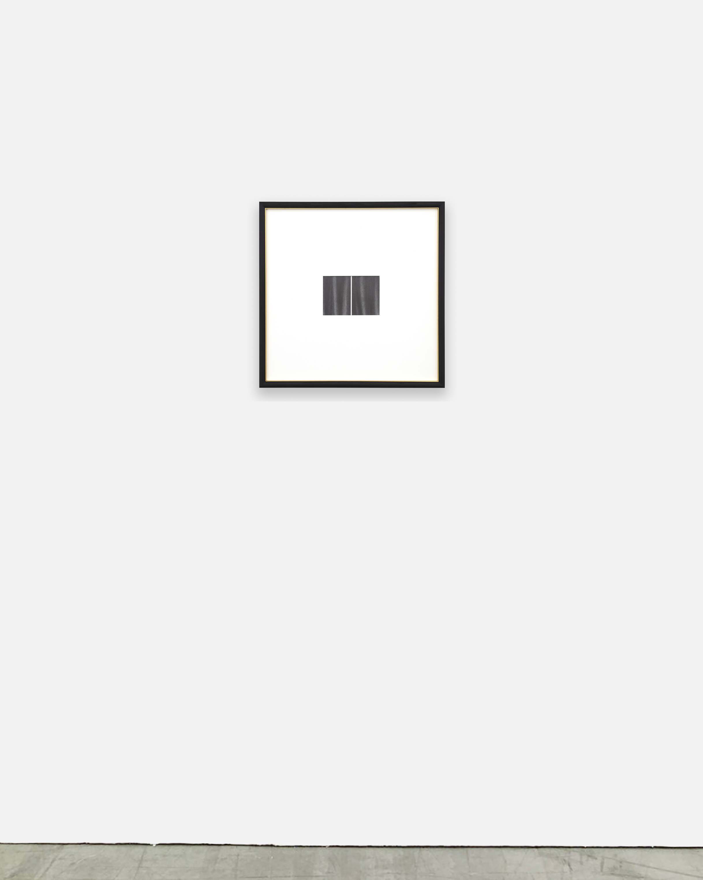 A black and white picture frame with a black border.