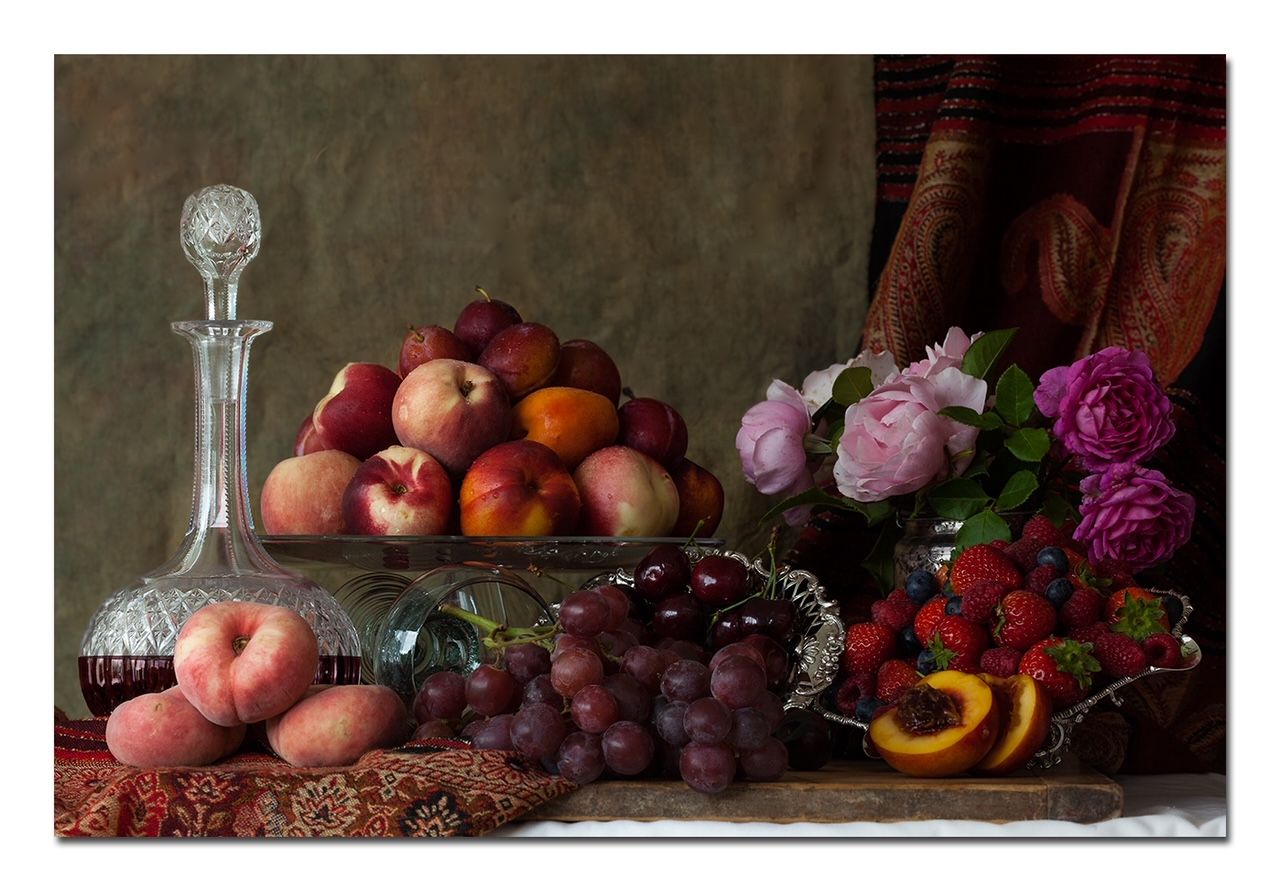 Still Life with Summer Fruits by Shelley Nott, null