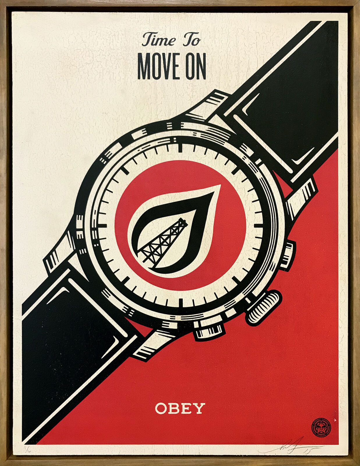 TIME TO MOVE ON by Shepard Fairey, 2015