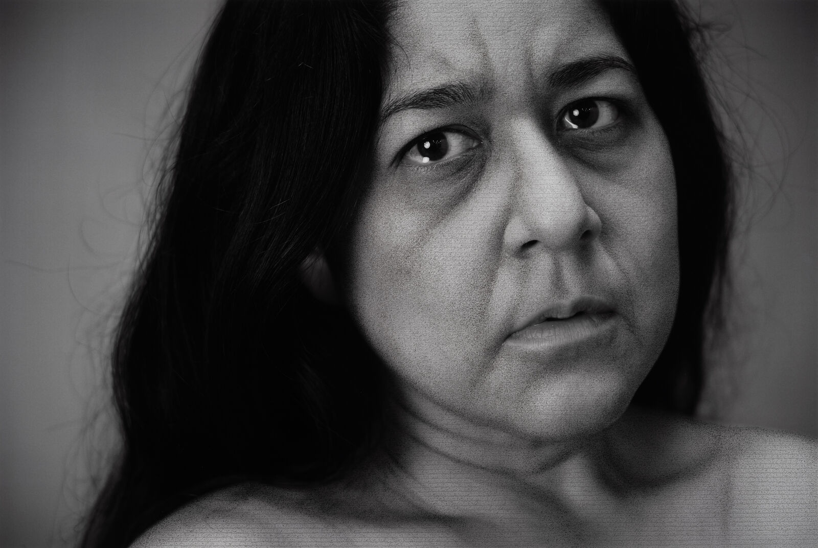 Artwork by Shirin Neshat, Marry, from the Fury series, Made of Digital c-print and ink 
