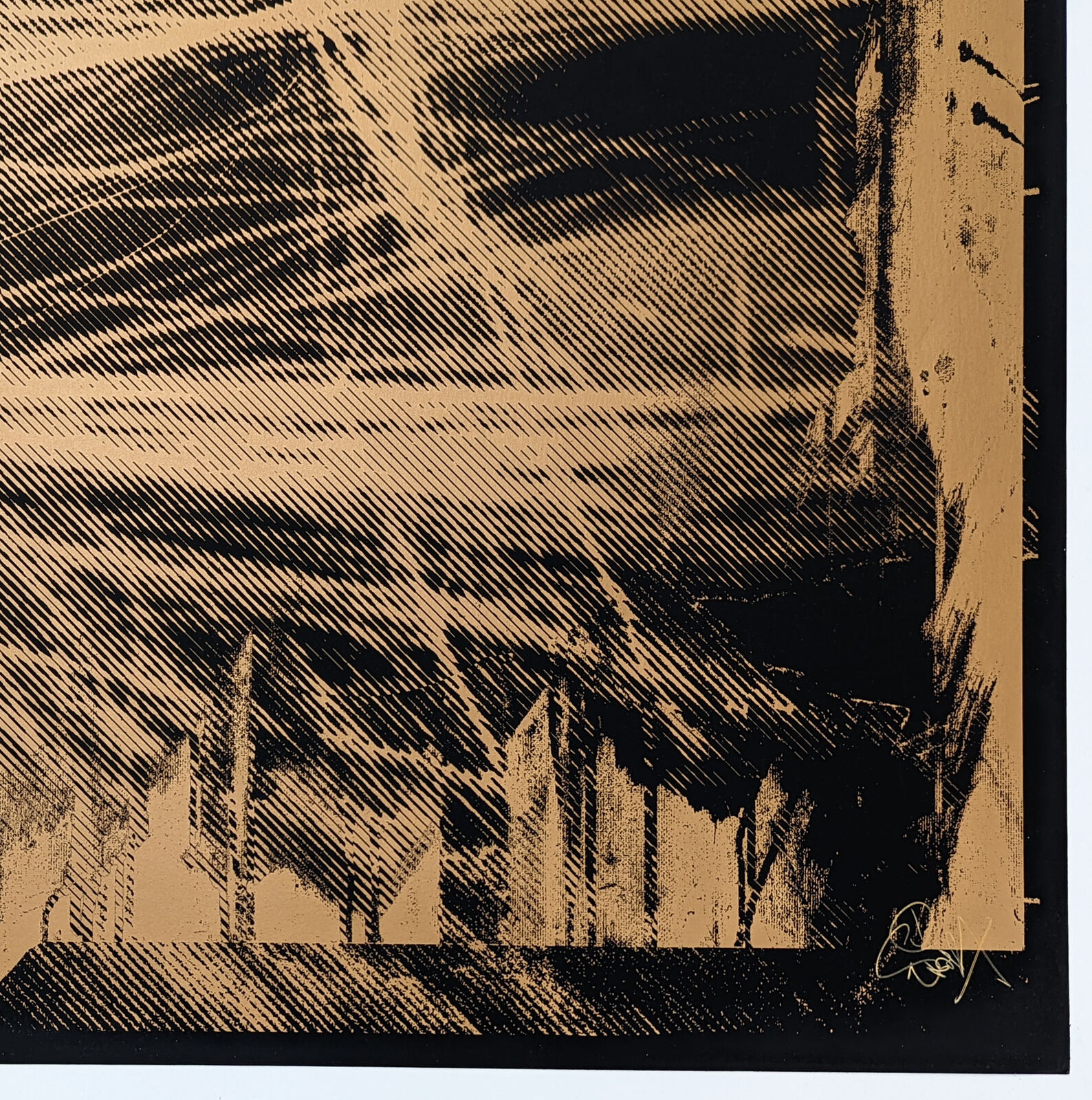 Artwork by SNIK, EMMALINE (COPPER), Made of Screen Print 