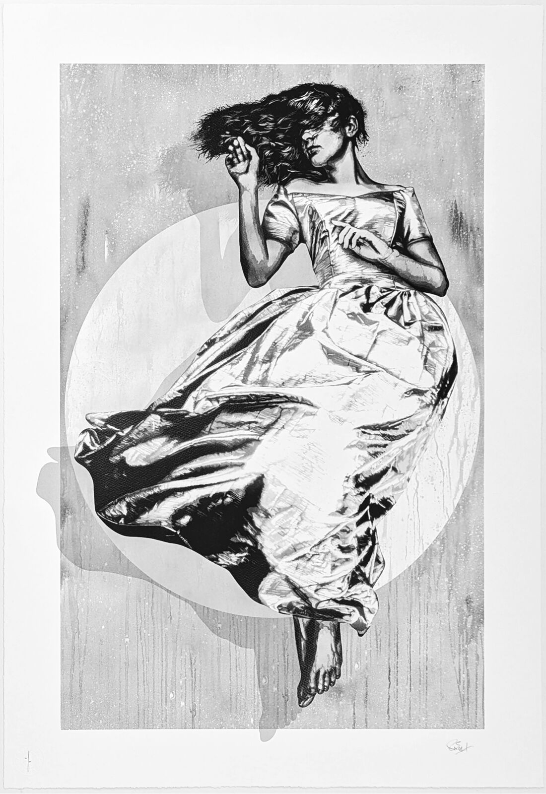 Artwork by SNIK, SERENITY (WHITE), Made of Screen Print 