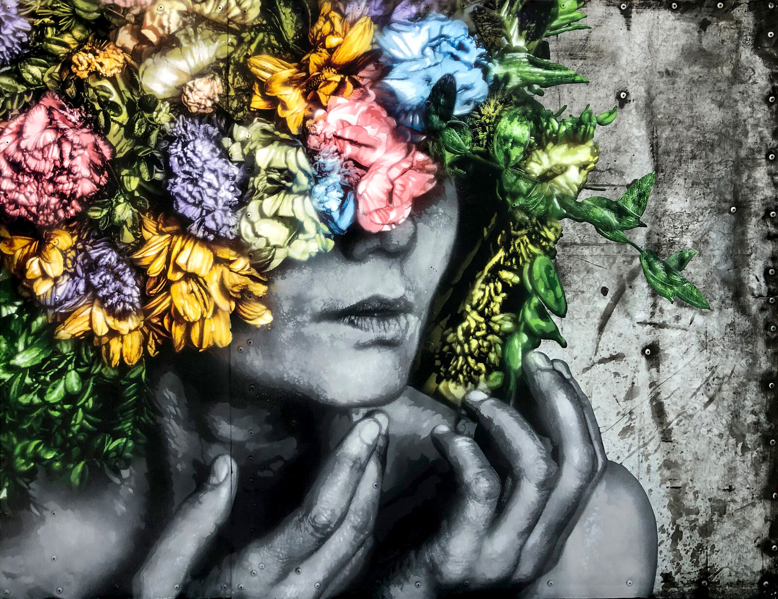 Taken Away (original painting on metal)