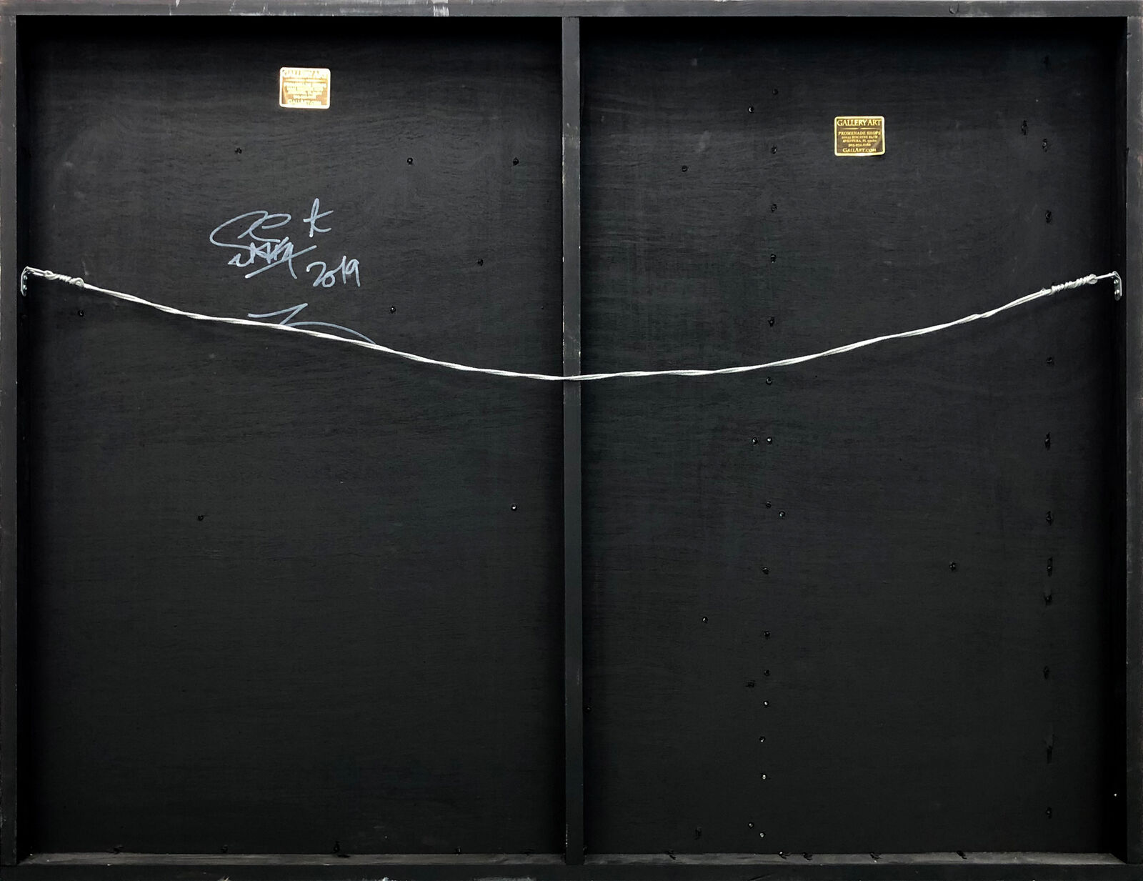 Artwork by SNIK, Taken Away (original painting on metal), Made of Stencil And Spray Paint On Metal 