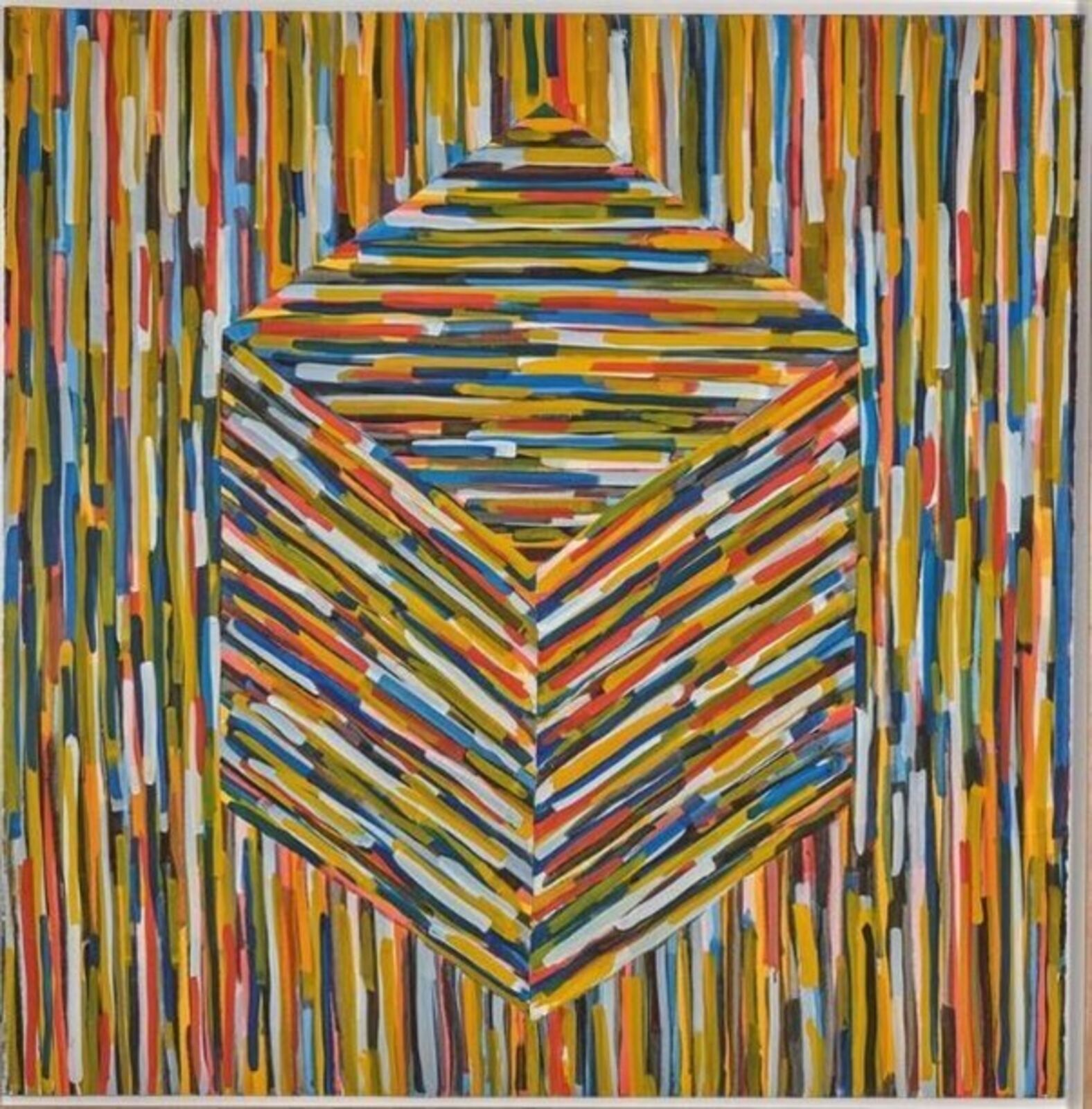 Artwork by Sol LeWitt, Cube (B), Made of Gouache on firm paper 