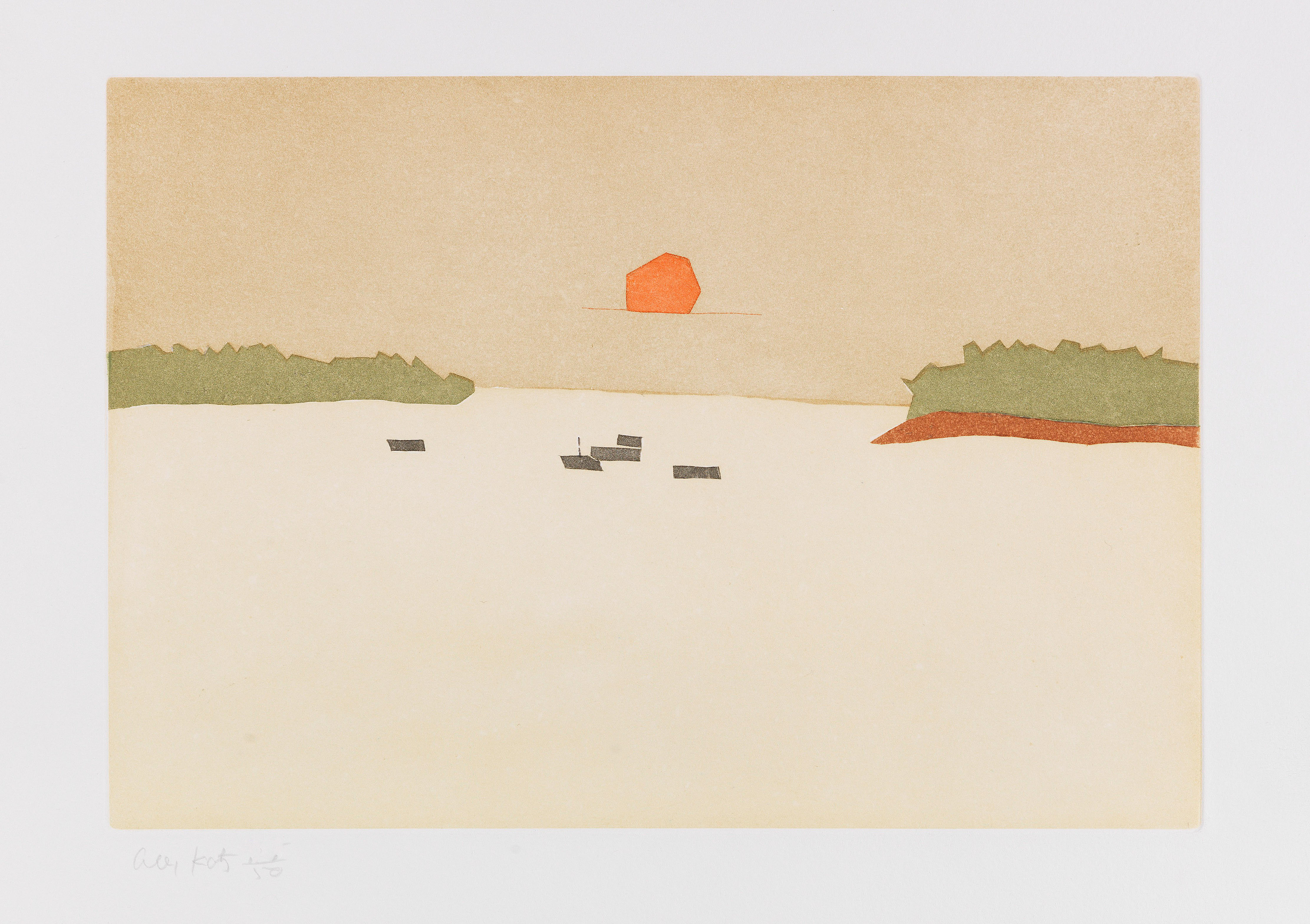Sunset Cove by Alex Katz, 2008