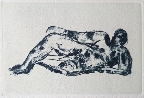 A collection of expressive charcoal and ink sketches depicting various human forms.