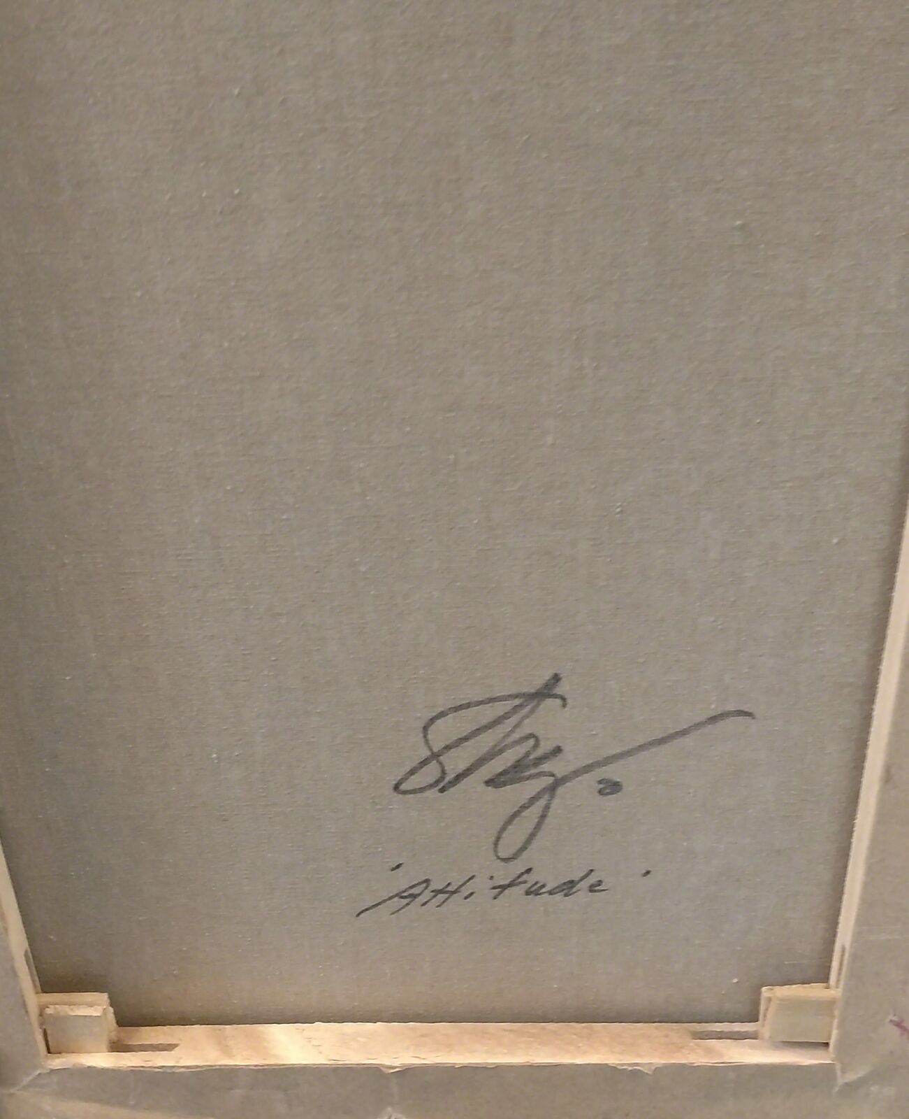 Artwork by Stephen Shortridge, ATTITUDE, Made of Oil On Canvas 