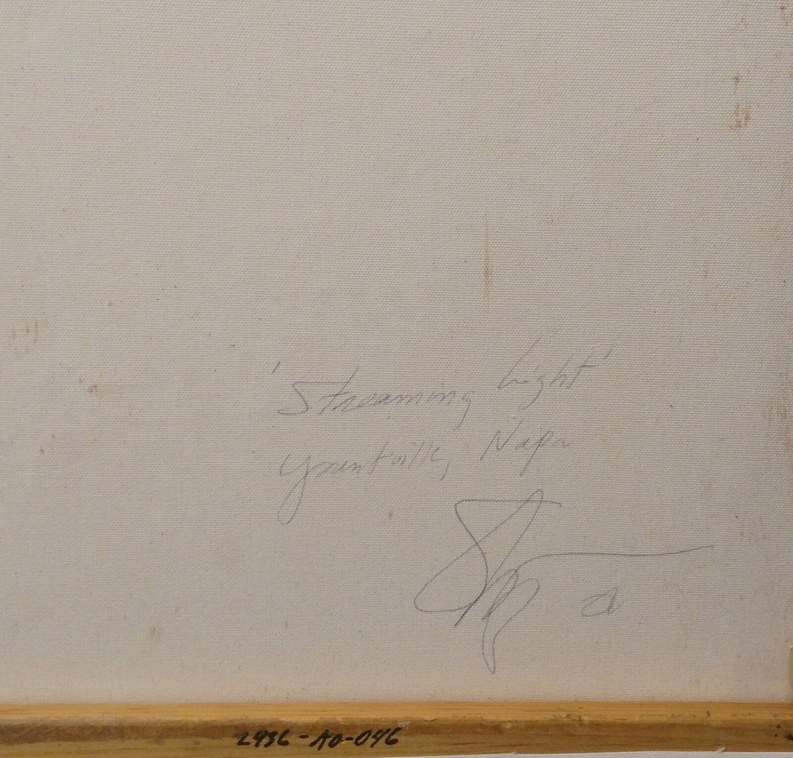 Artwork by Stephen Shortridge, STREAMING LIGHT, YOUNTVILLE NAPA, Made of Oil On Canvas 