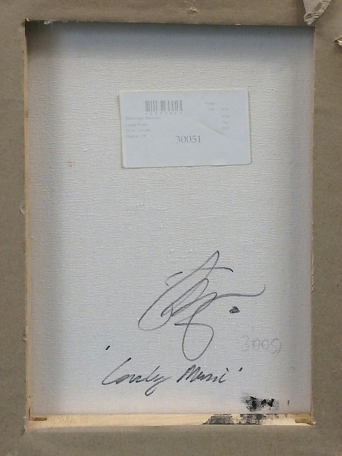 Artwork by Stephen Shortridge, Lovely Music, Made of Oil On Canvas 