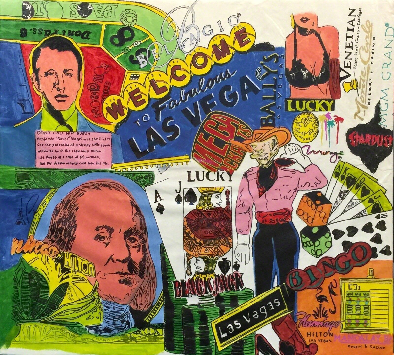 A collage of various images of Las Vegas, Nevada. 