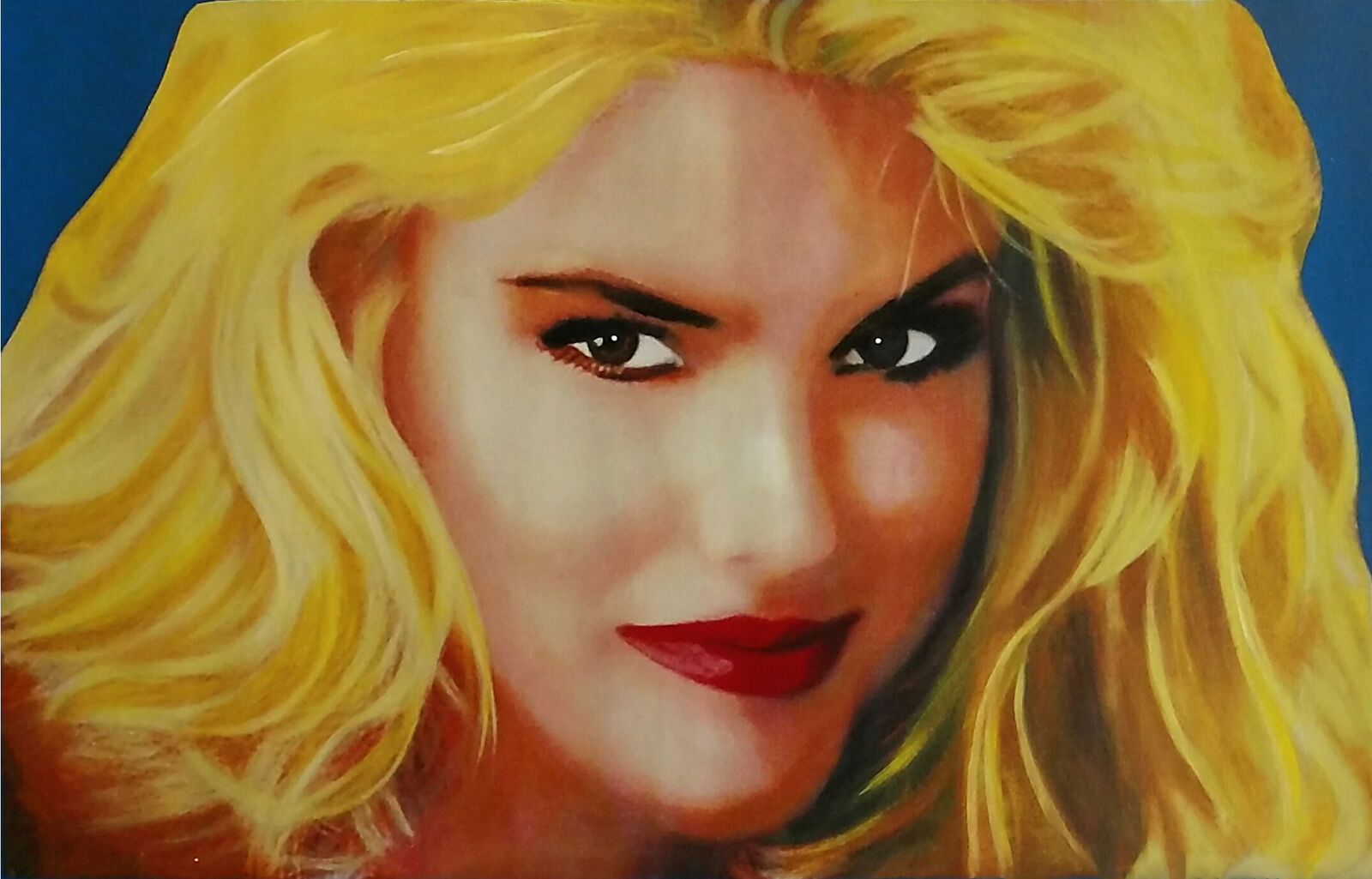 Anna Nicole Smith, large unique painting by Steve Kaufman, 1995-2005
