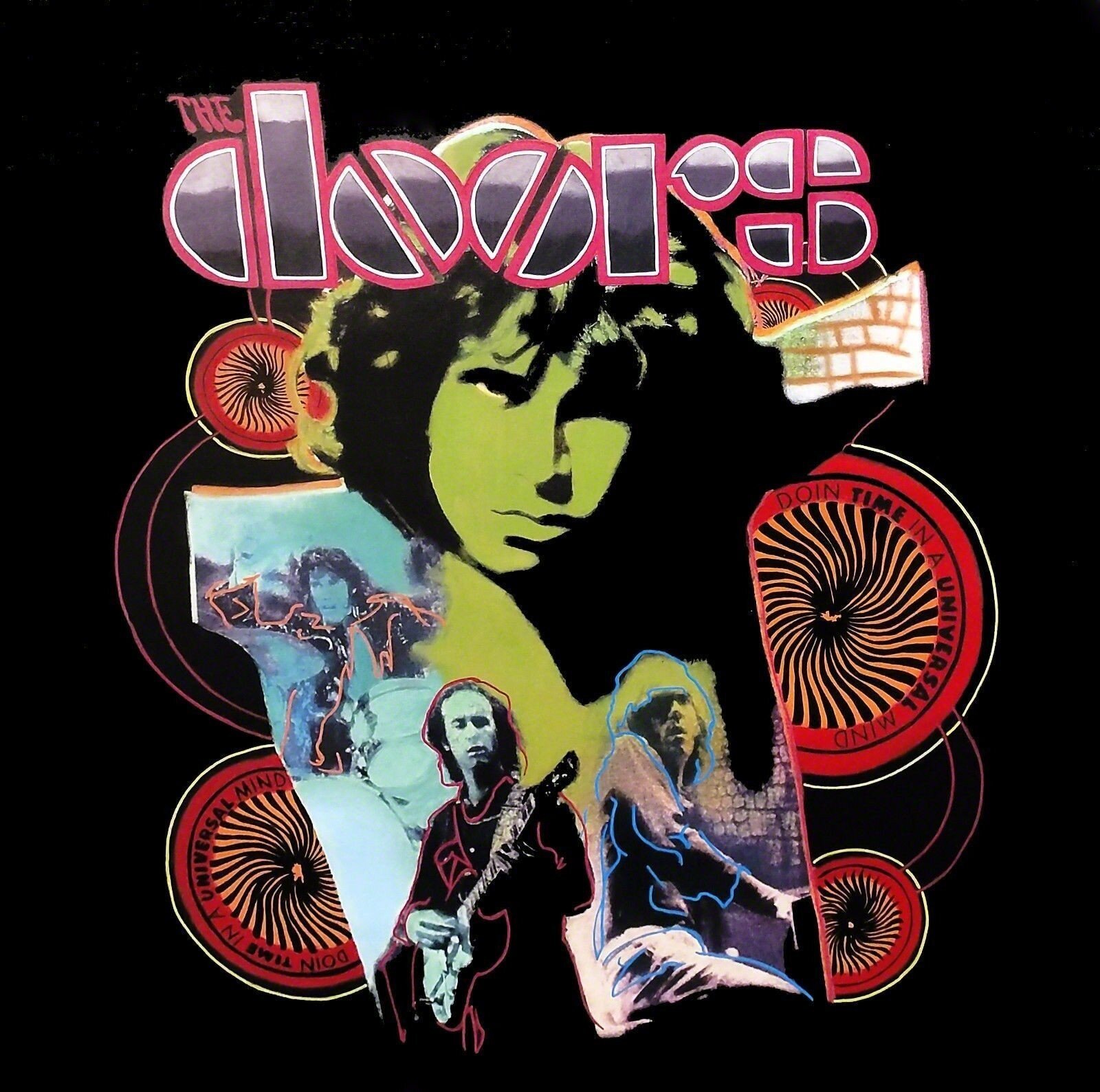 A poster of a woman with a guitar in her hand.