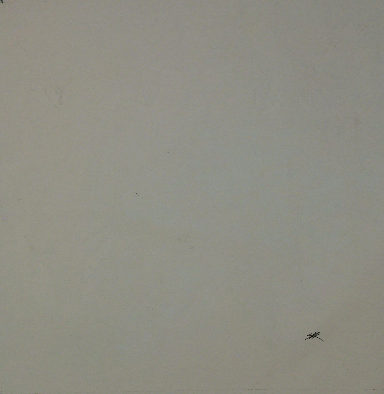 A painting of a woman in a white dress on top of a building.