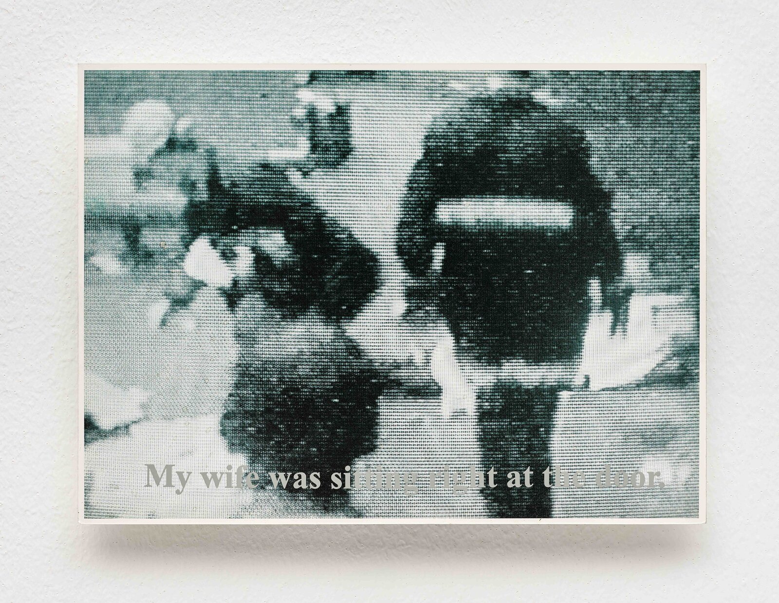 Artwork by Sue Williamson, Untitled (St James Massacre), Made of Set of 14 duotone photocopies and digital video 