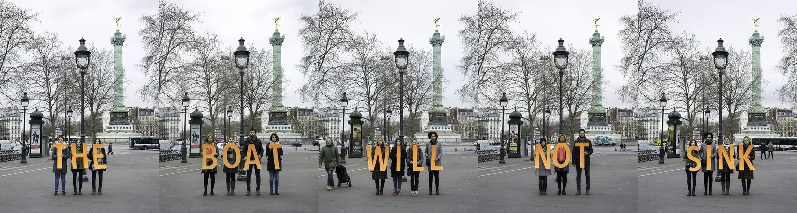 Fluctuat Nec Mergitur: The Boat Will Not Sink, Paris, France by Sue Williamson, 2016