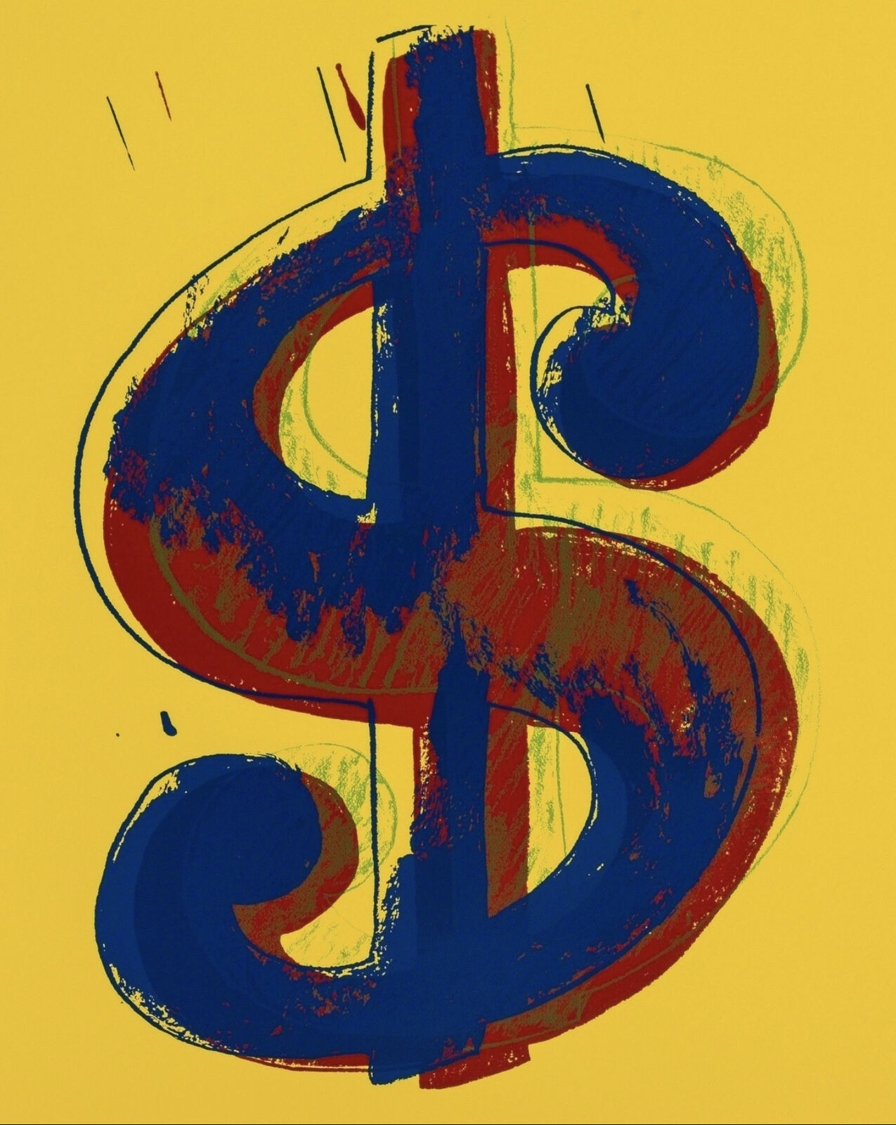 A set of four different colored dollar signs on a white background.