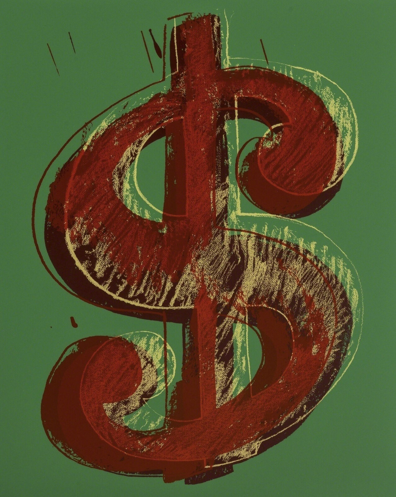 A set of four different colored dollar signs on a white background.