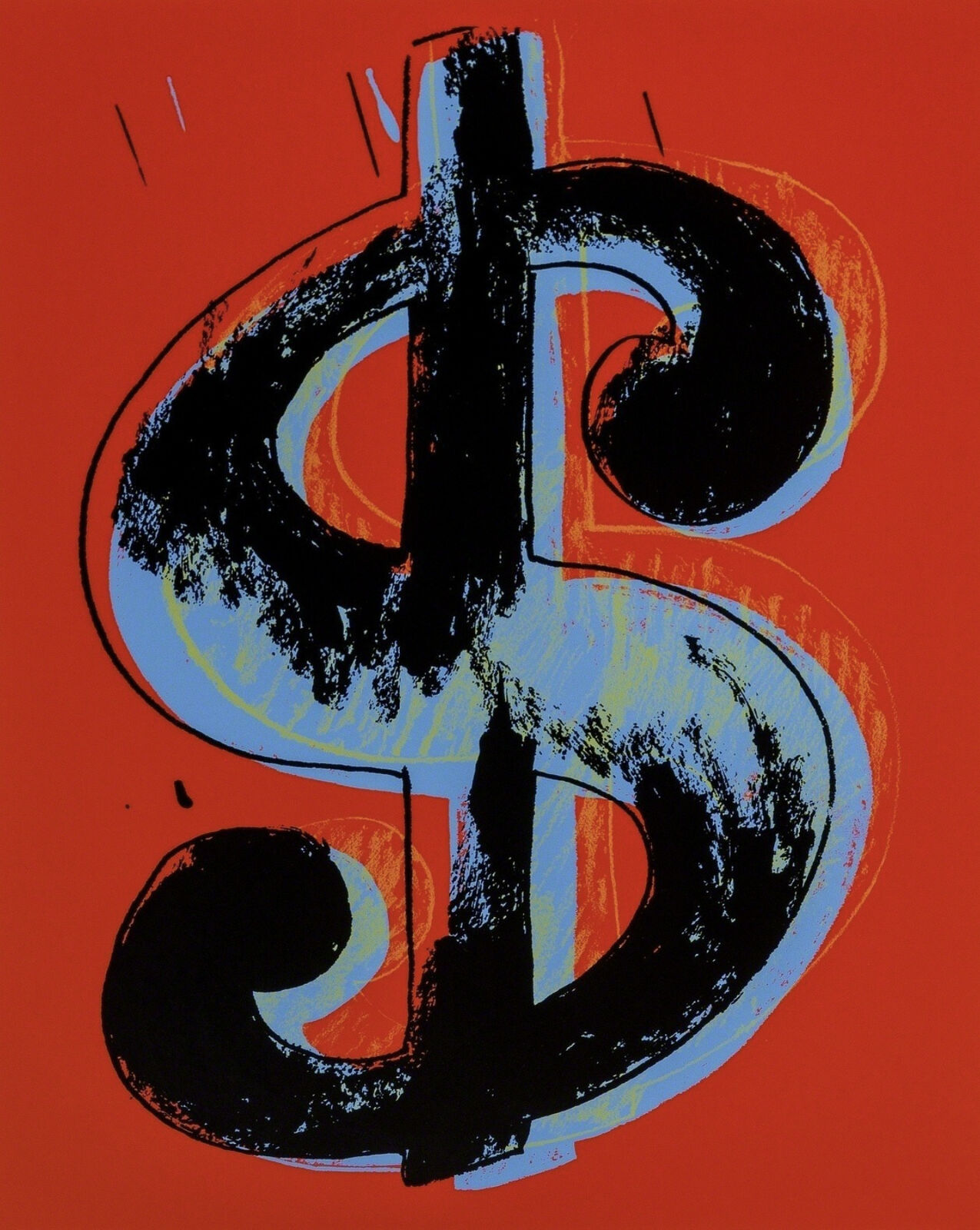 A set of four different colored dollar signs on a white background.