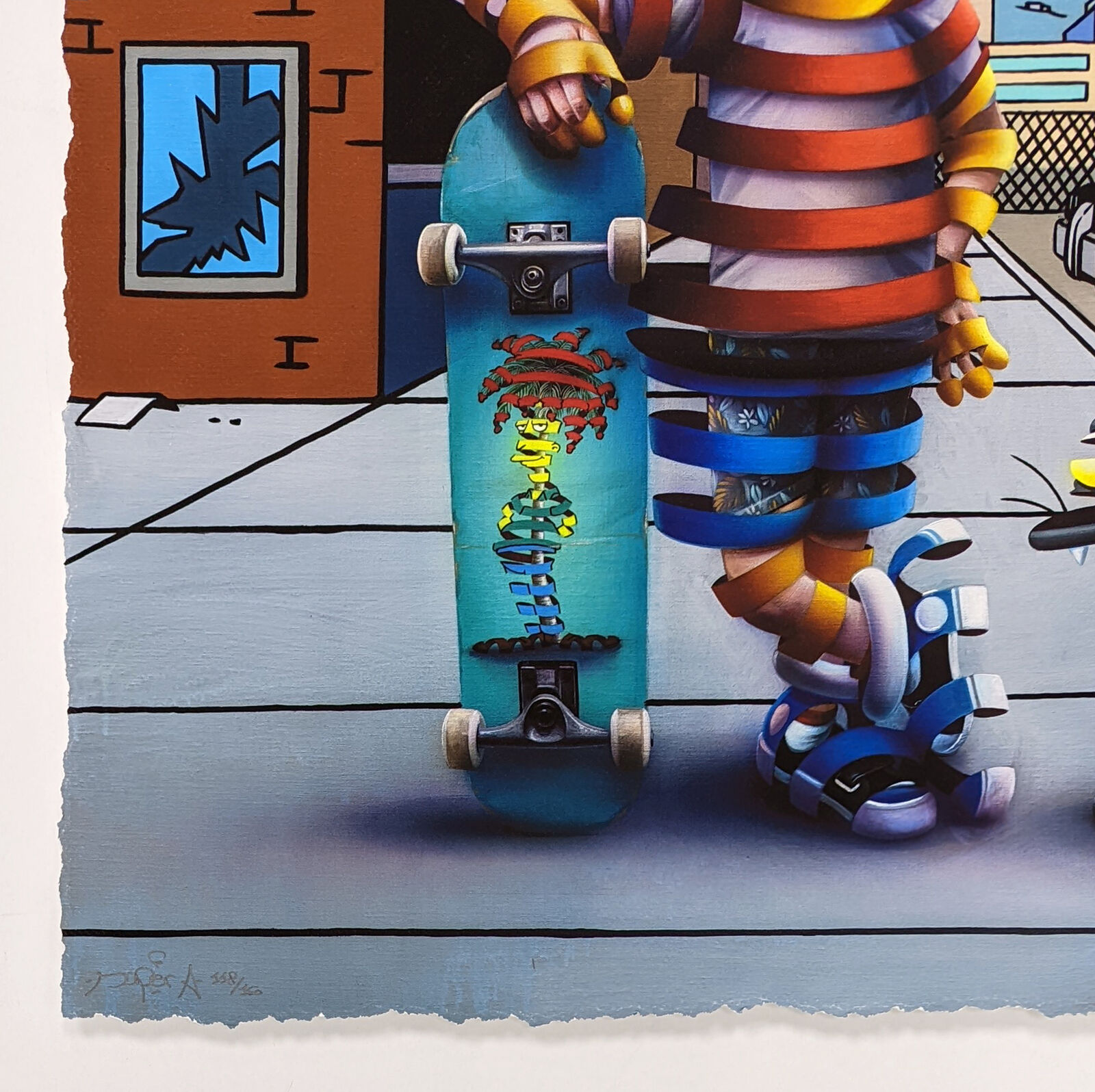 Artwork by Super A, EL BARTO (BART SIMPSON), Made of Screen Print 
