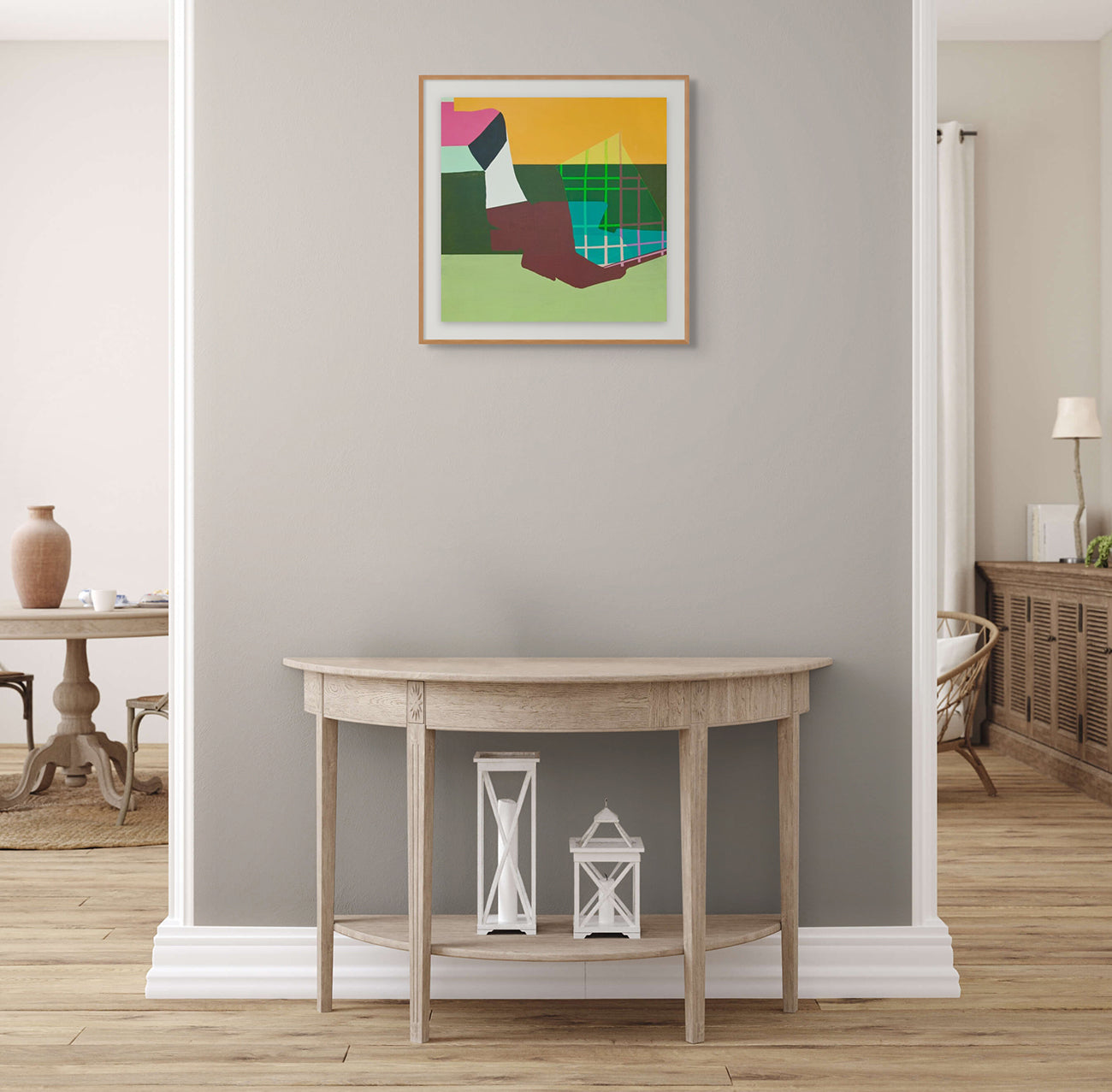 Artwork by Susan Cantrick, sbc 214, Made of Acrylic on polyester on wood panel 