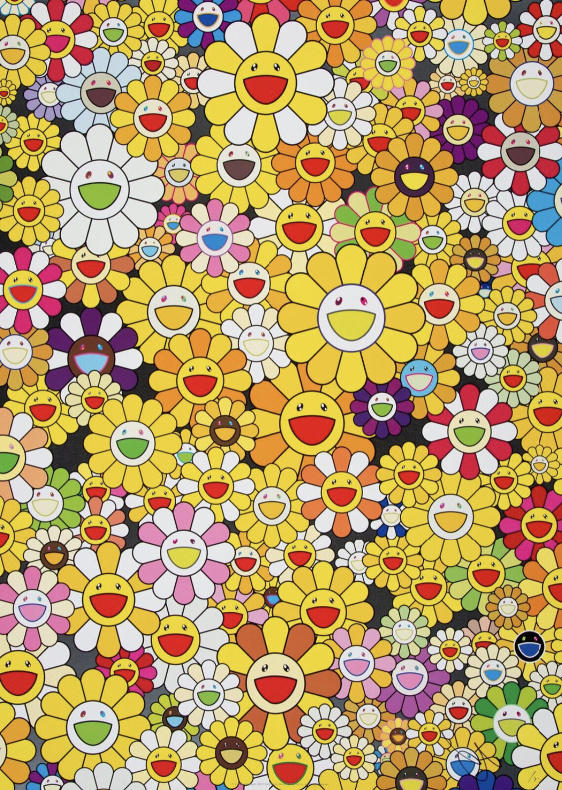 Artwork by Takashi Murakami, An Homage to Monogold, 1960 A, Made of 4c offset print + cold stamp 