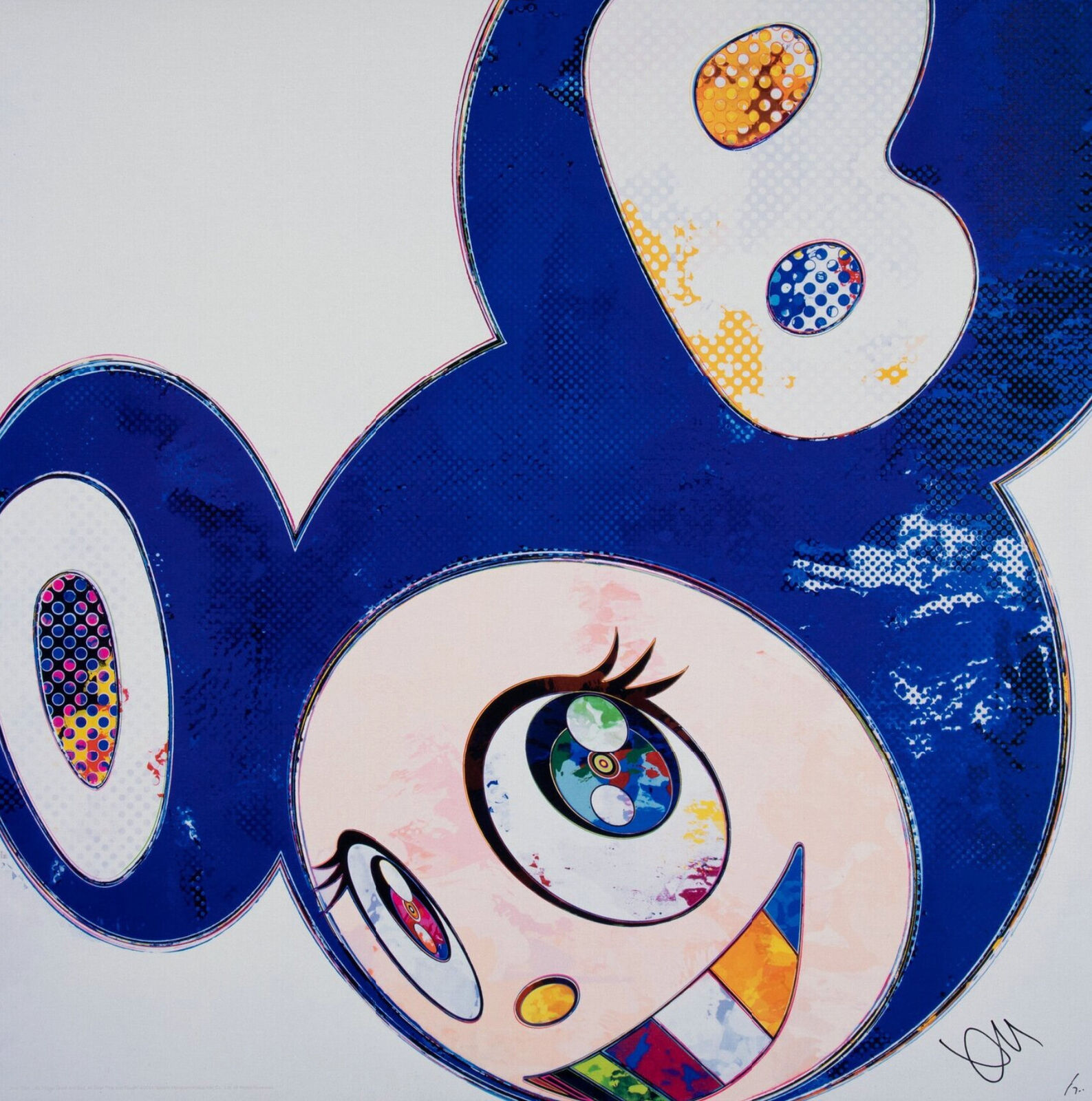 Artwork by Takashi Murakami, And Then... All Things Good and Bad, All Days Fine and Rough, Made of 4c offset print + special silver 