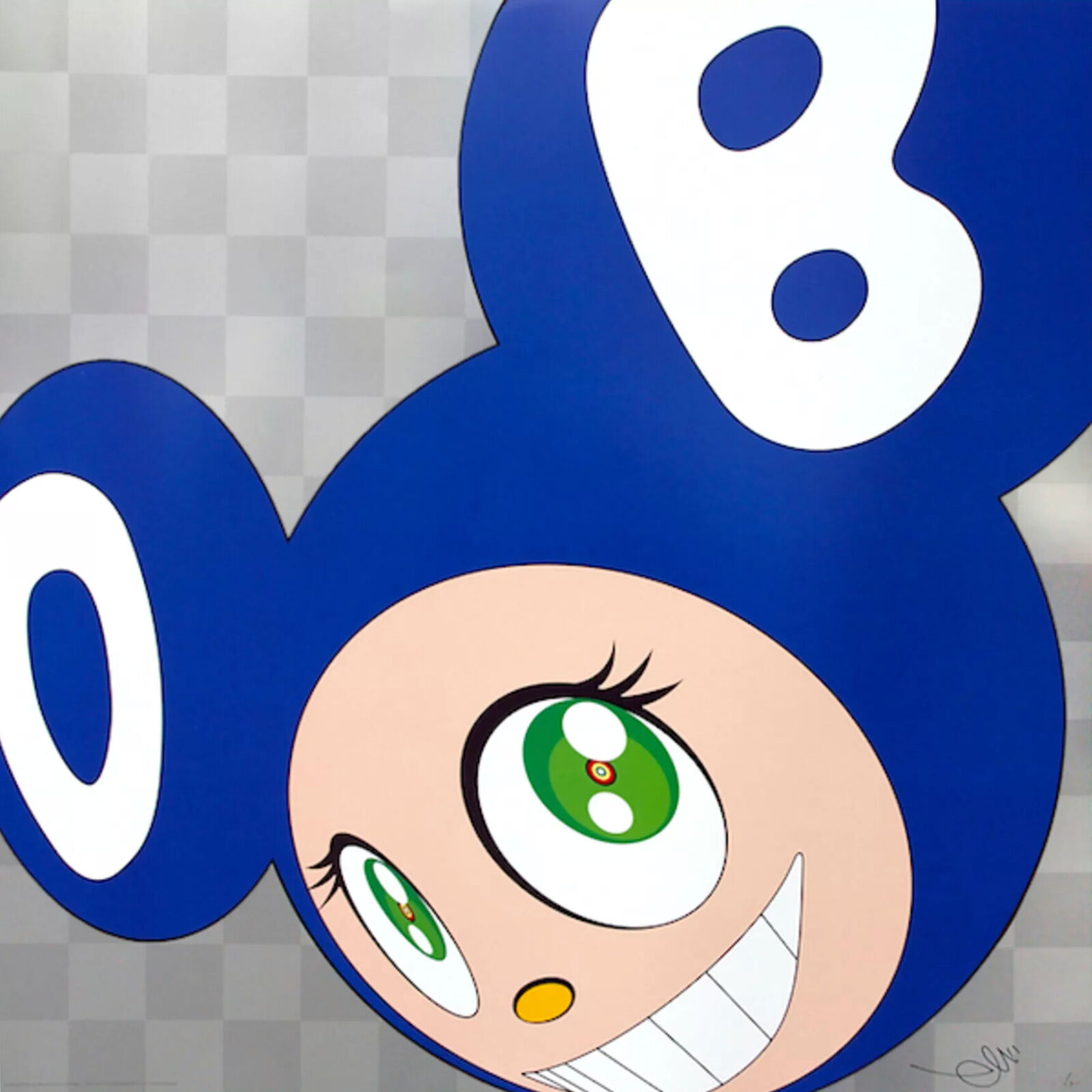 Artwork by Takashi Murakami, And then and then and then and then and then (Blue), Made of 4c offset print + cold stamp 