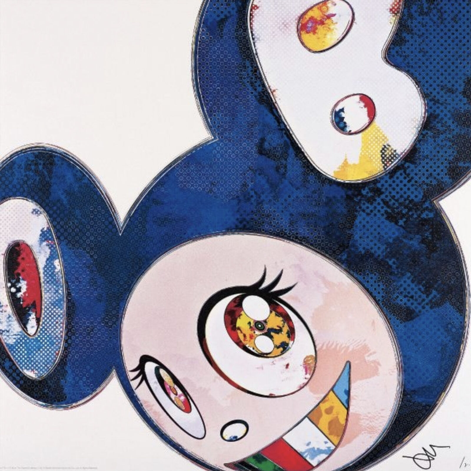 And Then x 6 (Blue: The Superflat Method) by Takashi Murakami, 2013