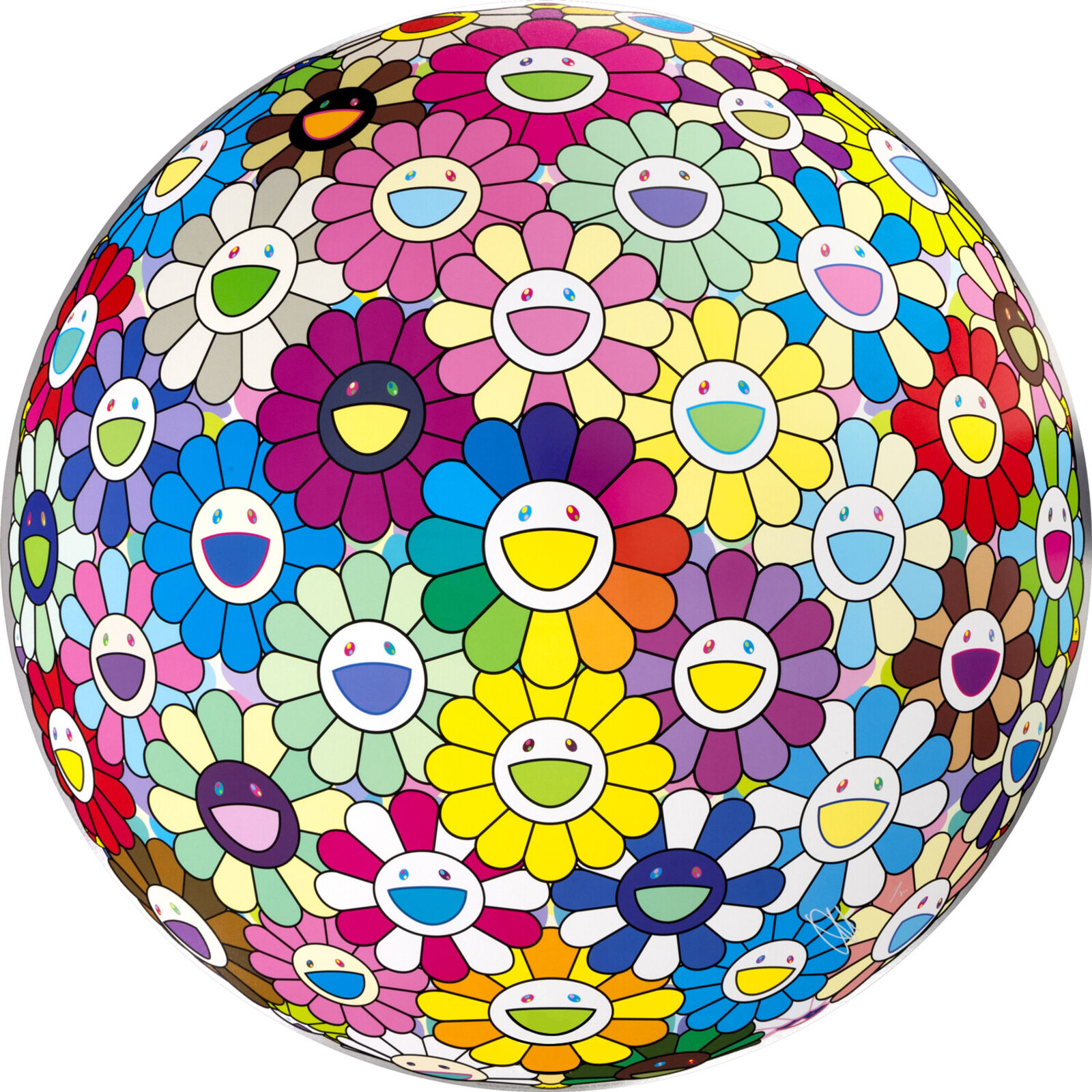 Burying My Face in the Field of Flower by Takashi Murakami, 2022