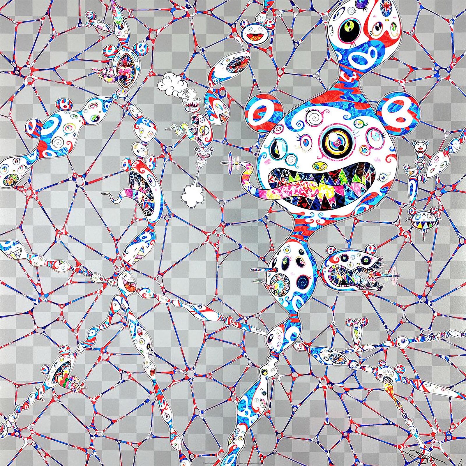 A drawing of a group of people in a network.