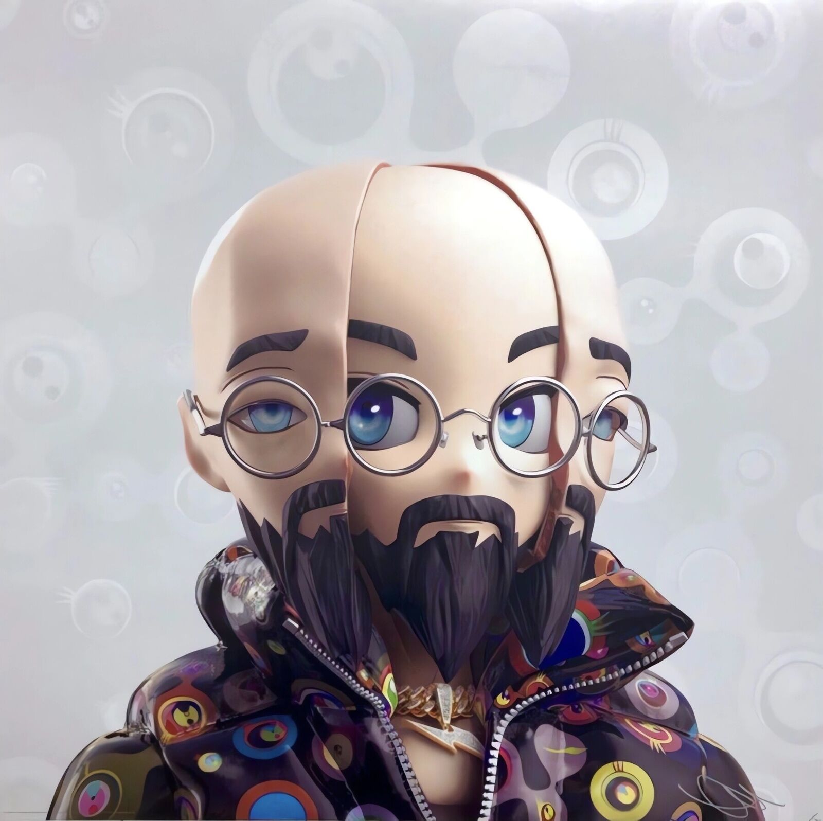 A man with glasses and a beard wearing a jacket.